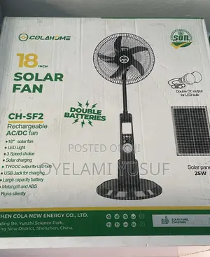 18inches Colahome Solar Fan
