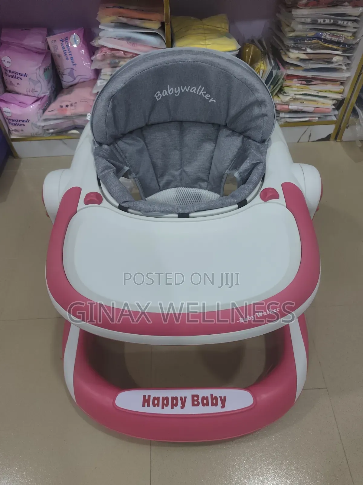 Happy Baby 2-in-1 Foldable Baby Walker With Height Adjustments