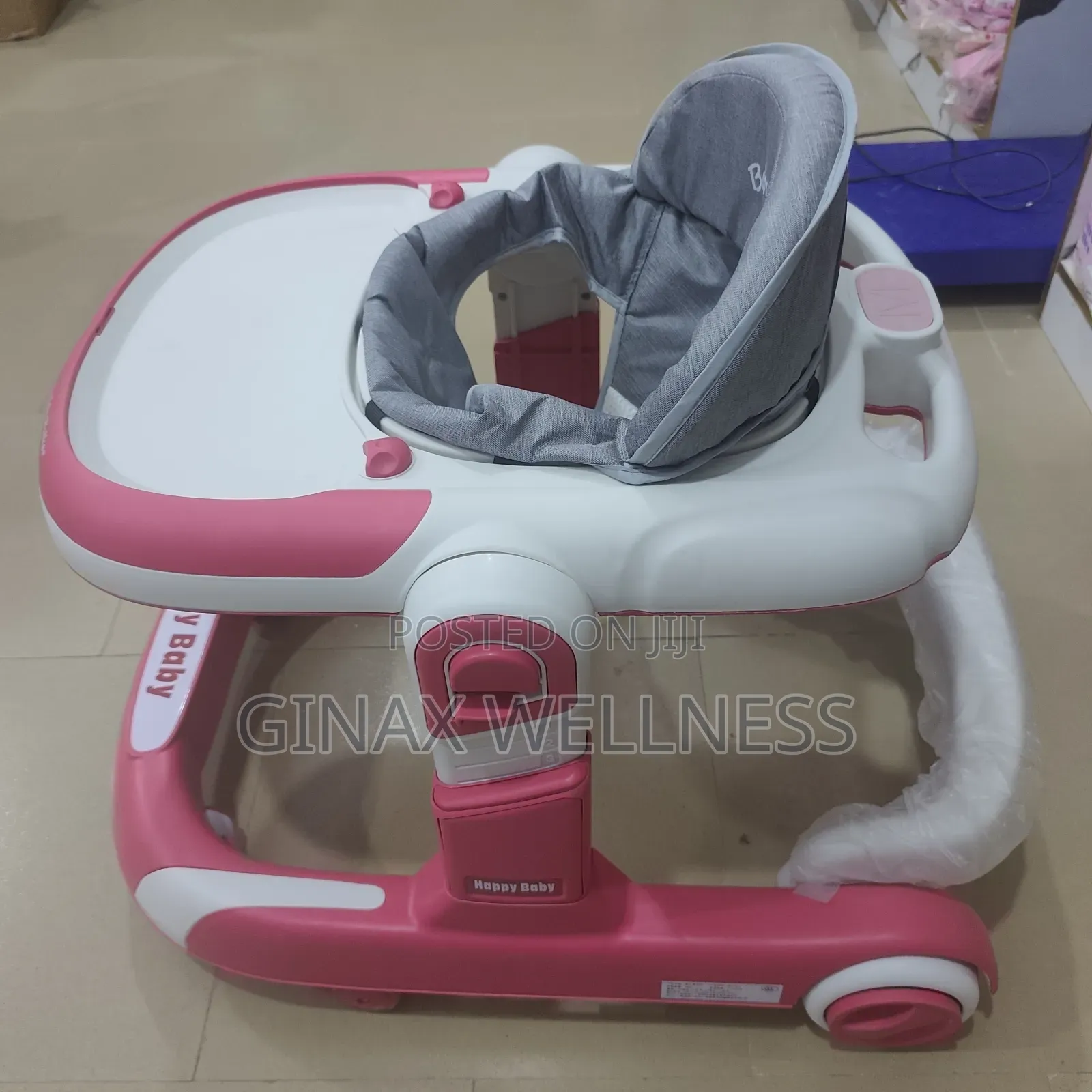 Happy Baby 2-in-1 Foldable Baby Walker With Height Adjustments