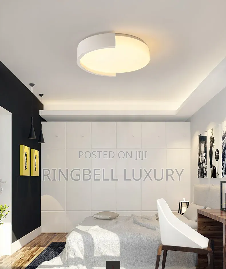 White Body Ceiling Chandelier Perfect for Bedroom and Sitting Room