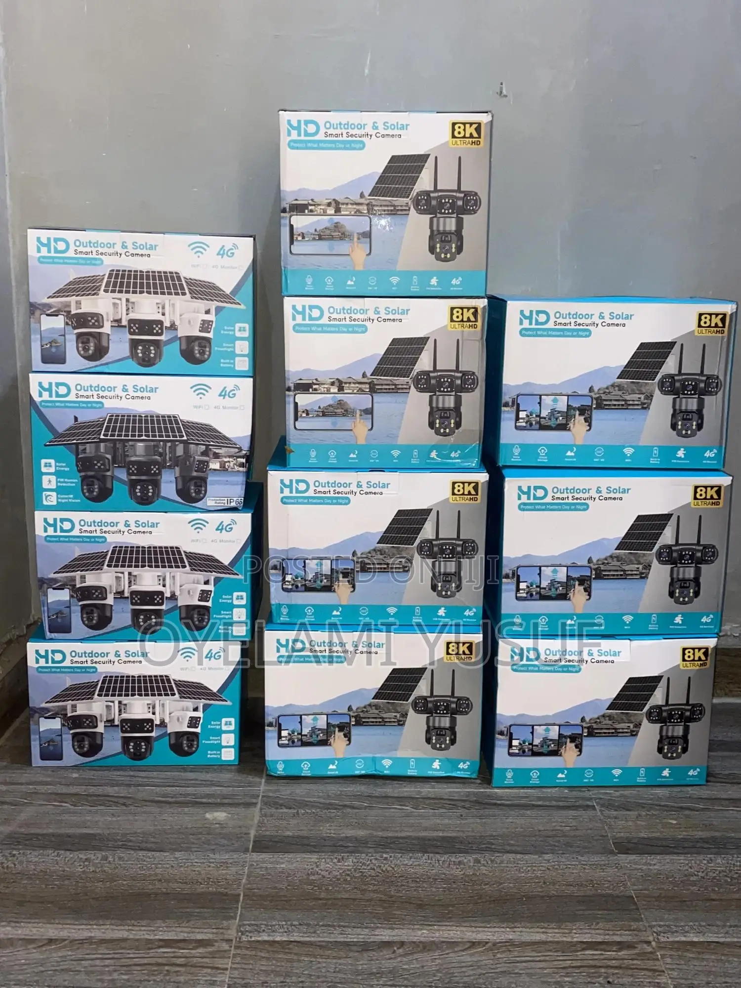V380pro Dual Lens 4g Solar Camera