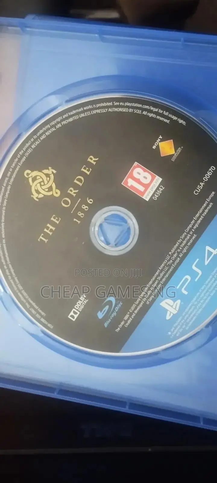 PS4 the Order 1886 Used