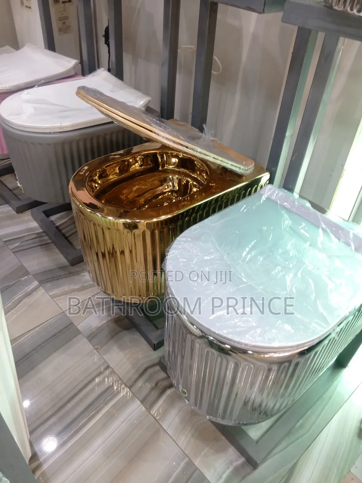 Exclusive Silver and Gold Conceal Water Closet