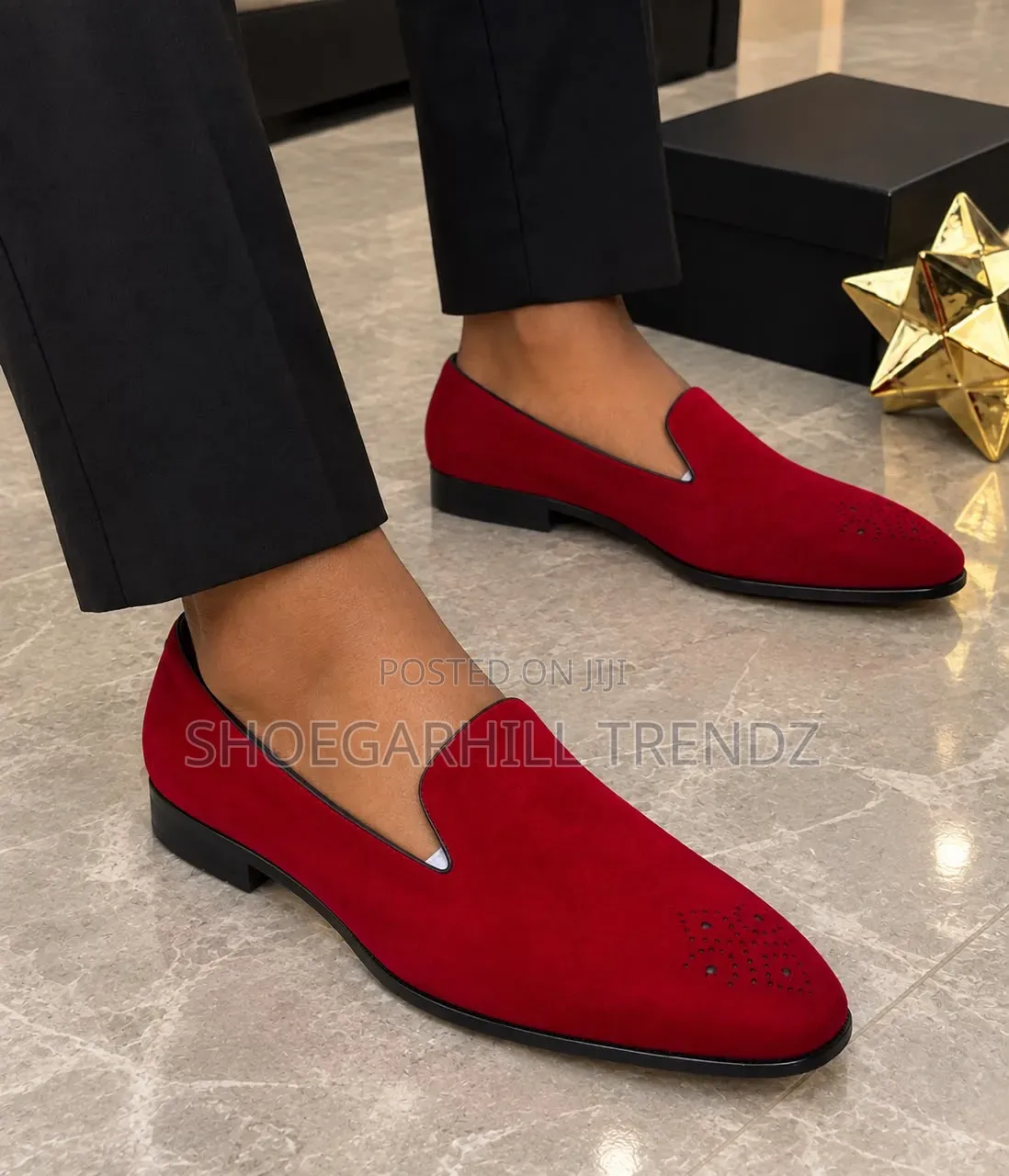TF Suede Brogues Loafer Shoes