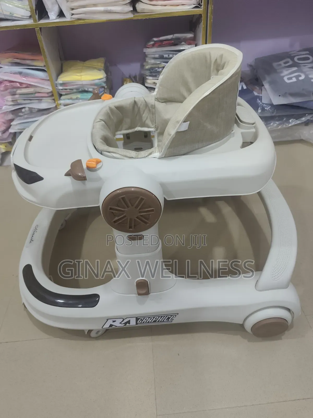 Luxury Baby Walker With Food Tray, Lights and Adjustable Heights