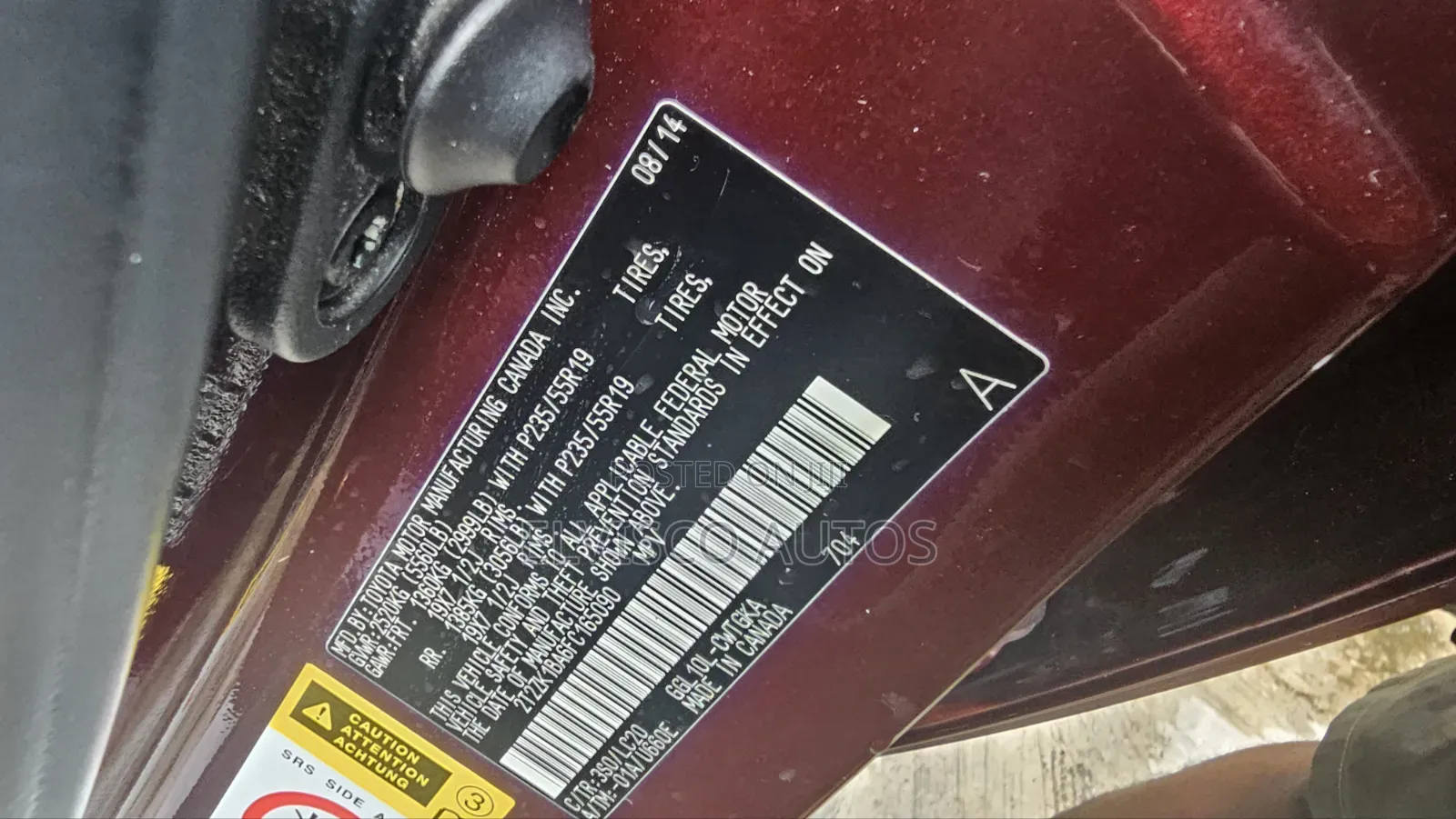 Lexus RX 2015 Burgundy