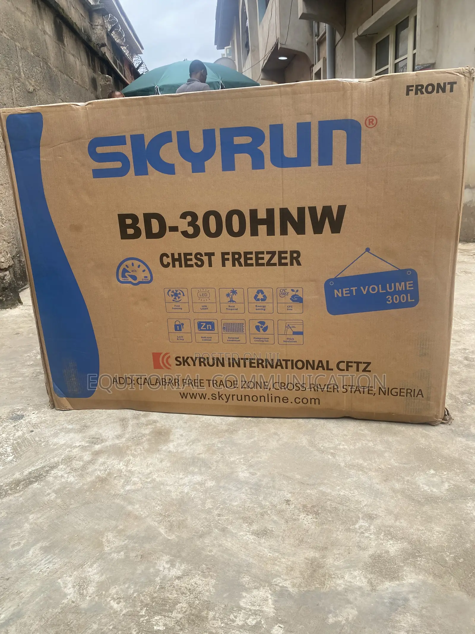 BD-300HNW 300L Skyrun Deep Freezer for Restaurant Supplies