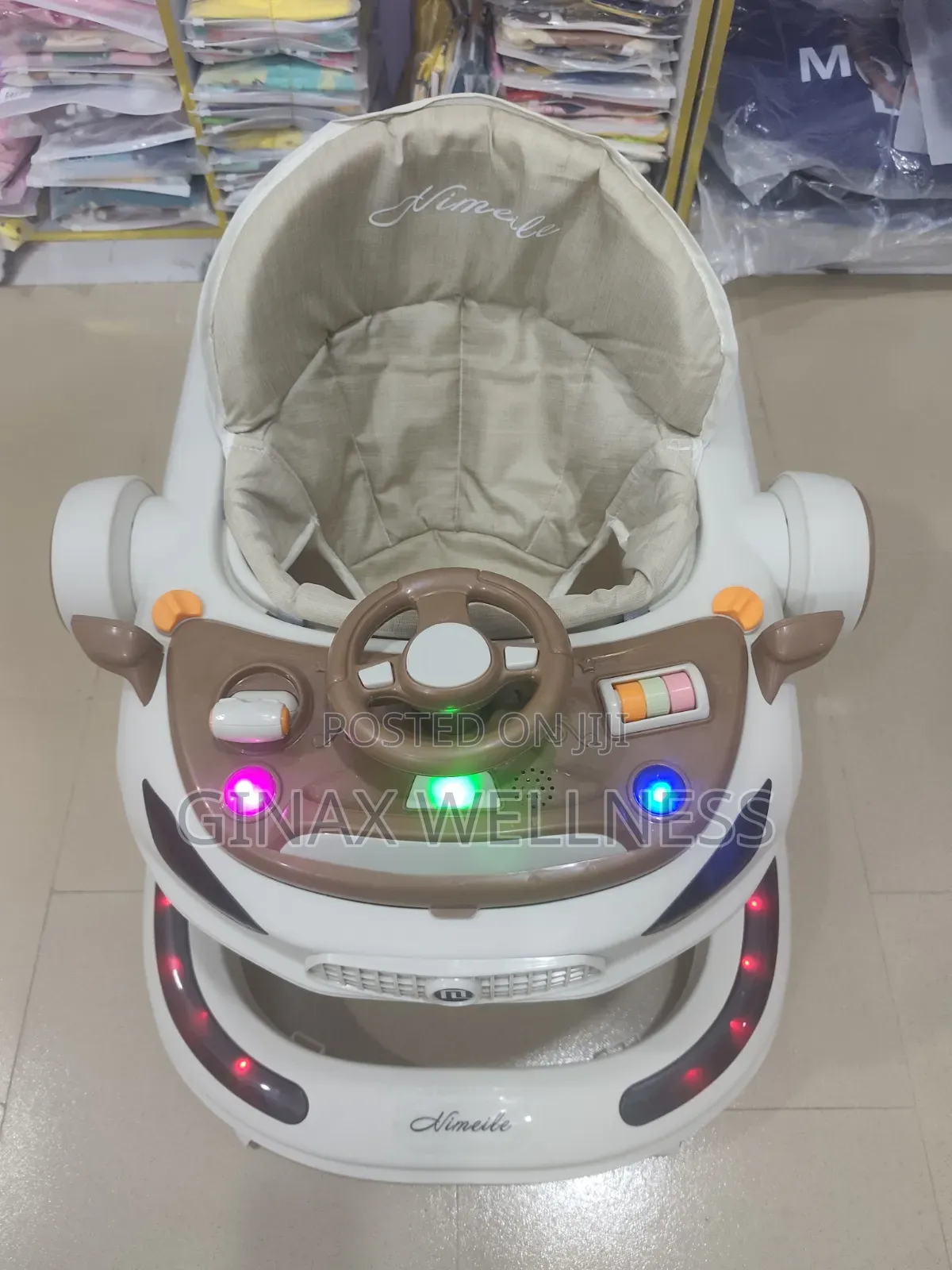 Premium Baby Walker With Lights, Music and Adjustable Heights
