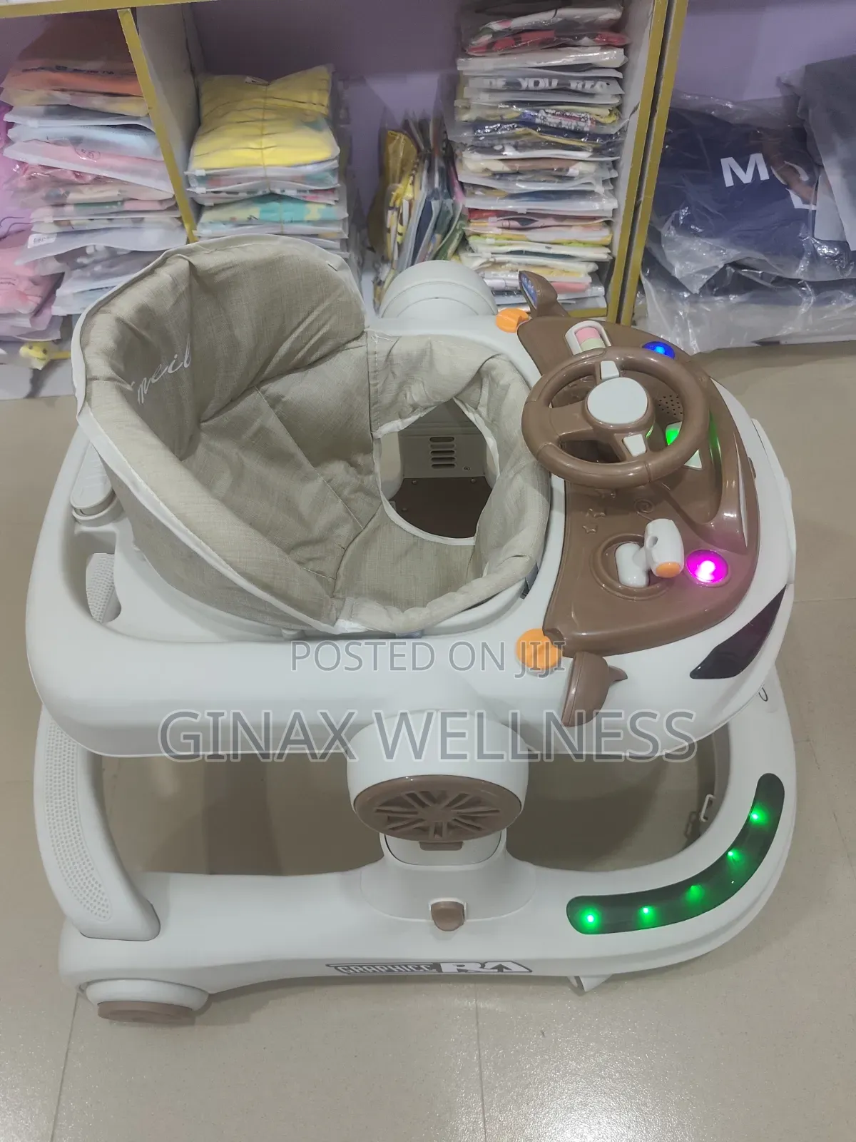Premium Baby Walker With Lights, Music and Adjustable Heights