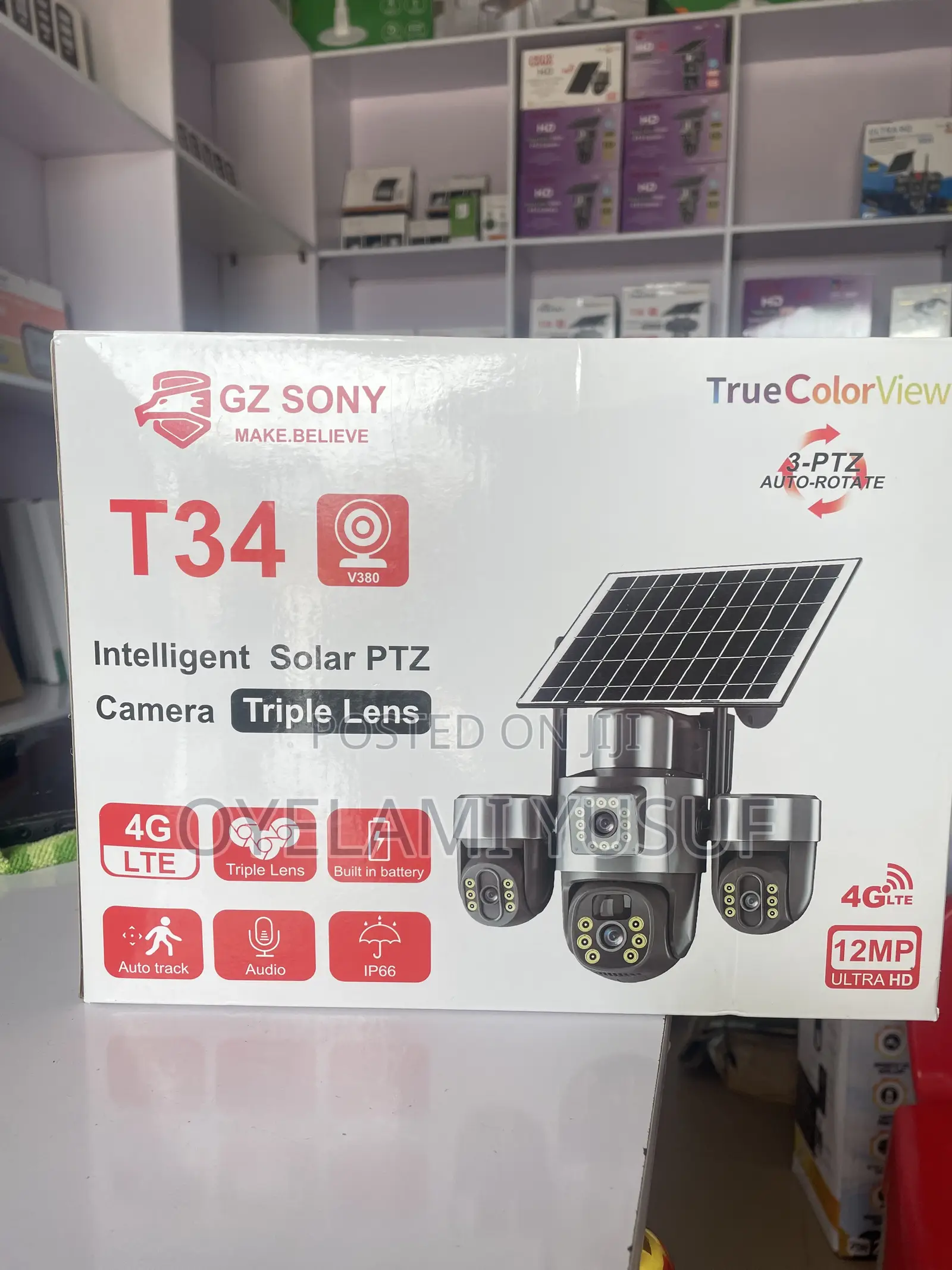 V380pro Three Lens 3 PTZ Auto-Rotate