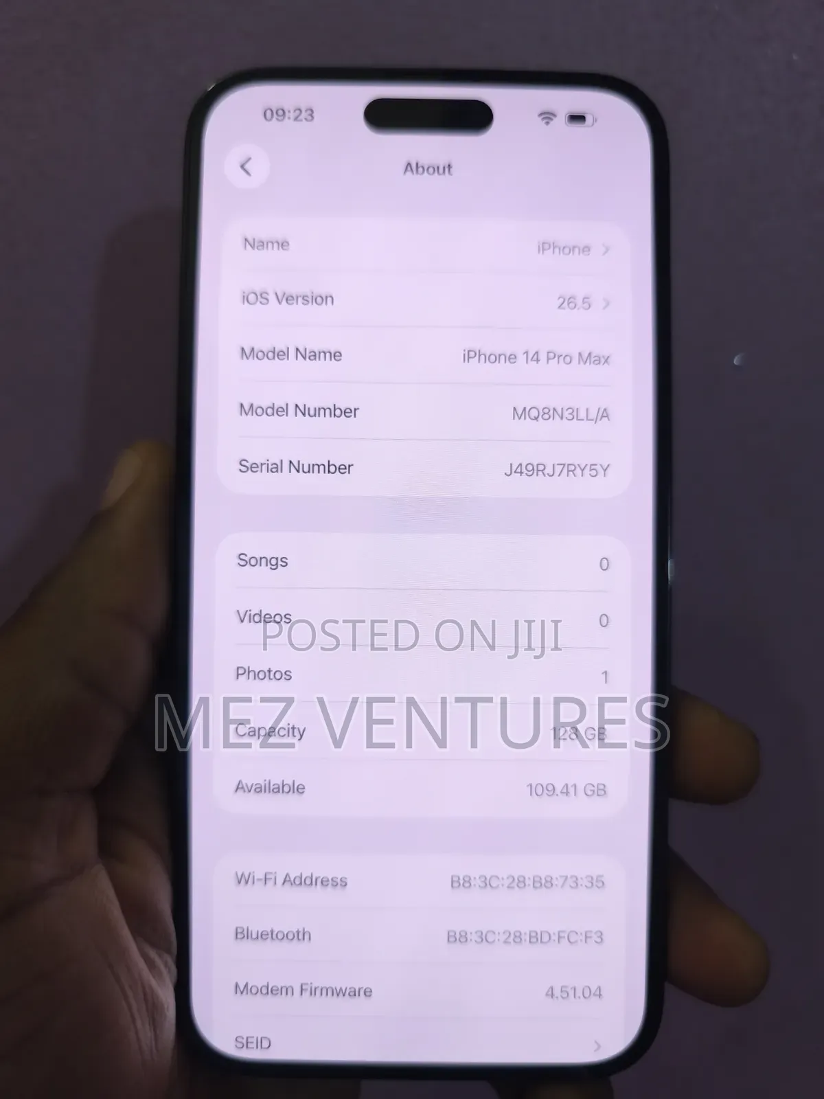Apple iPhone 14 Pro Max 128 GB Black