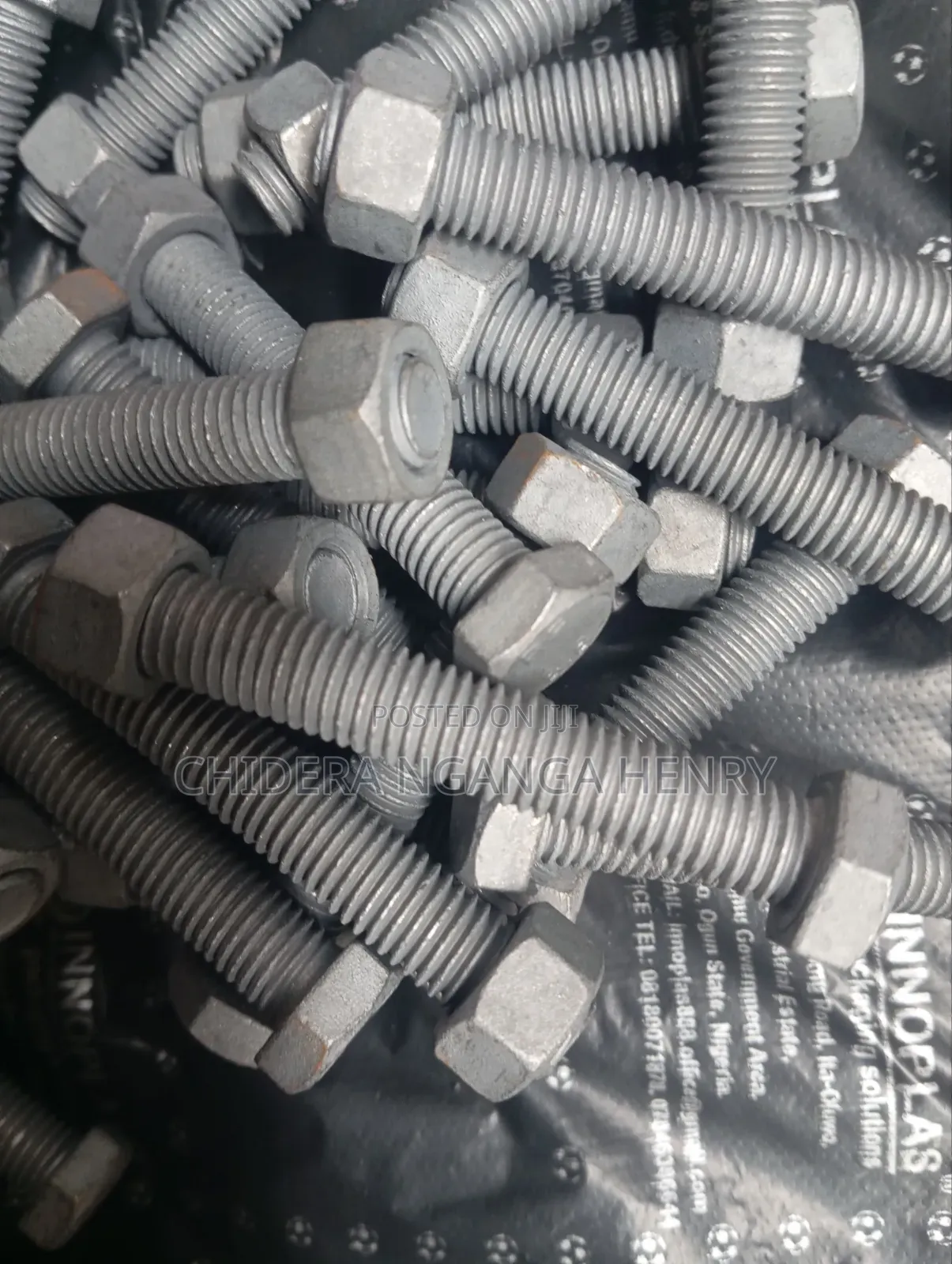 M10 X 120 Bolt and Nut Hotdip Galvanised