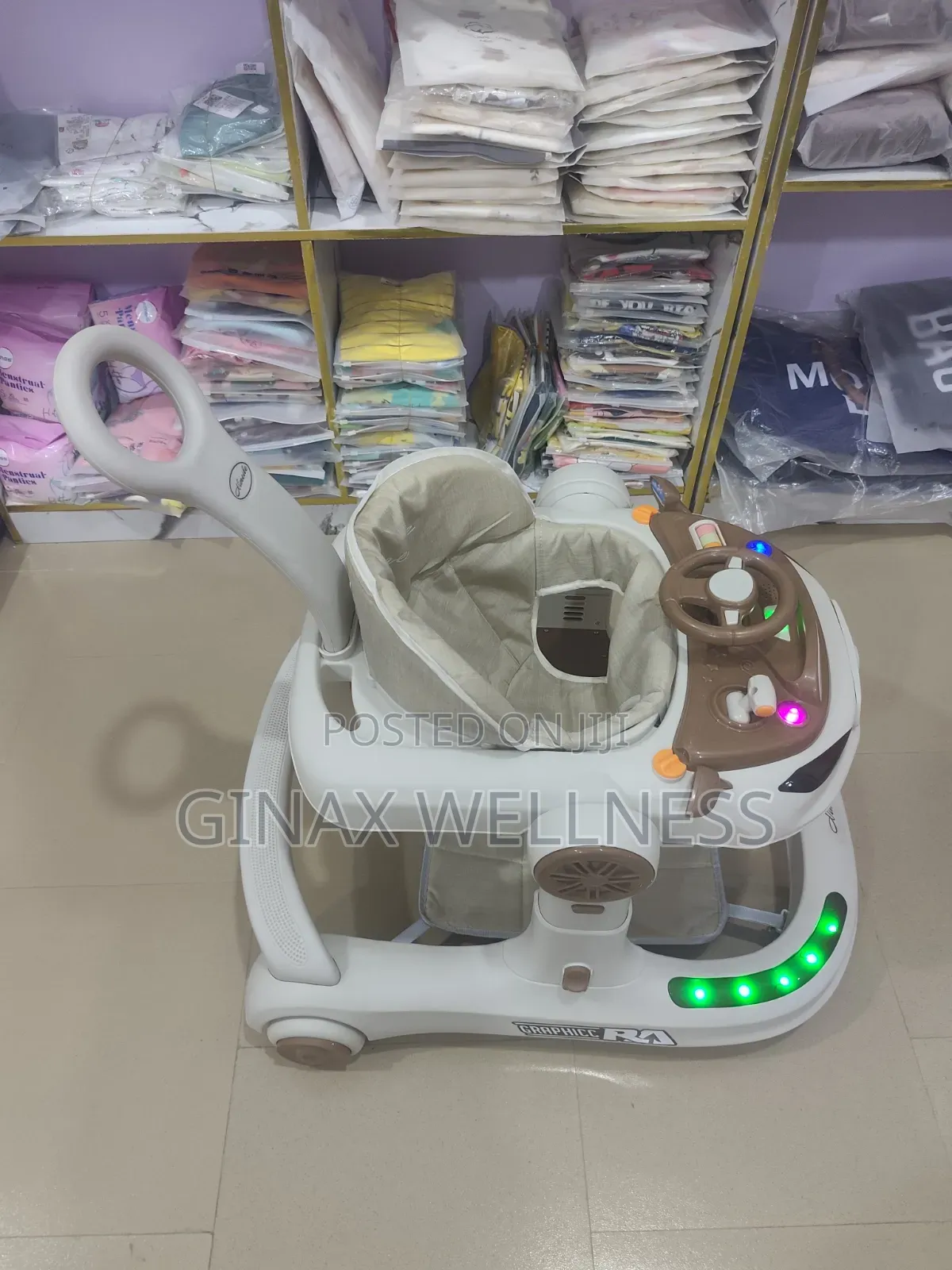 Luxury Baby Walker With Lights, Music, Push Handle and Foot Pad