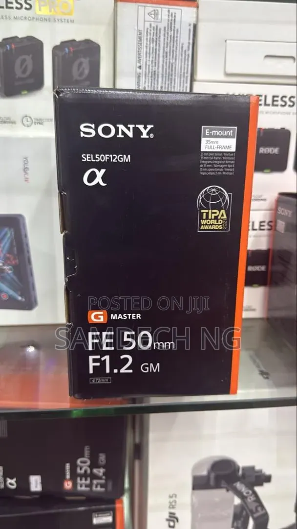 Sony FE 50mm F1.2 GMaster Lens