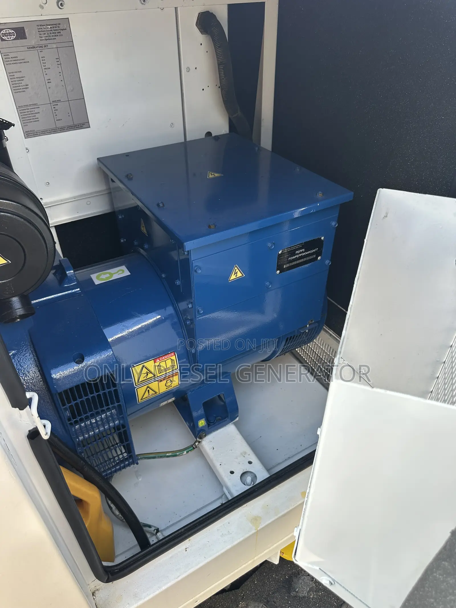 65 Kva F G Wilson Soundproof Generator