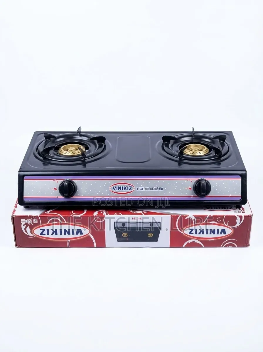 Vinikiz Double Burner Table Top Gas Cooker