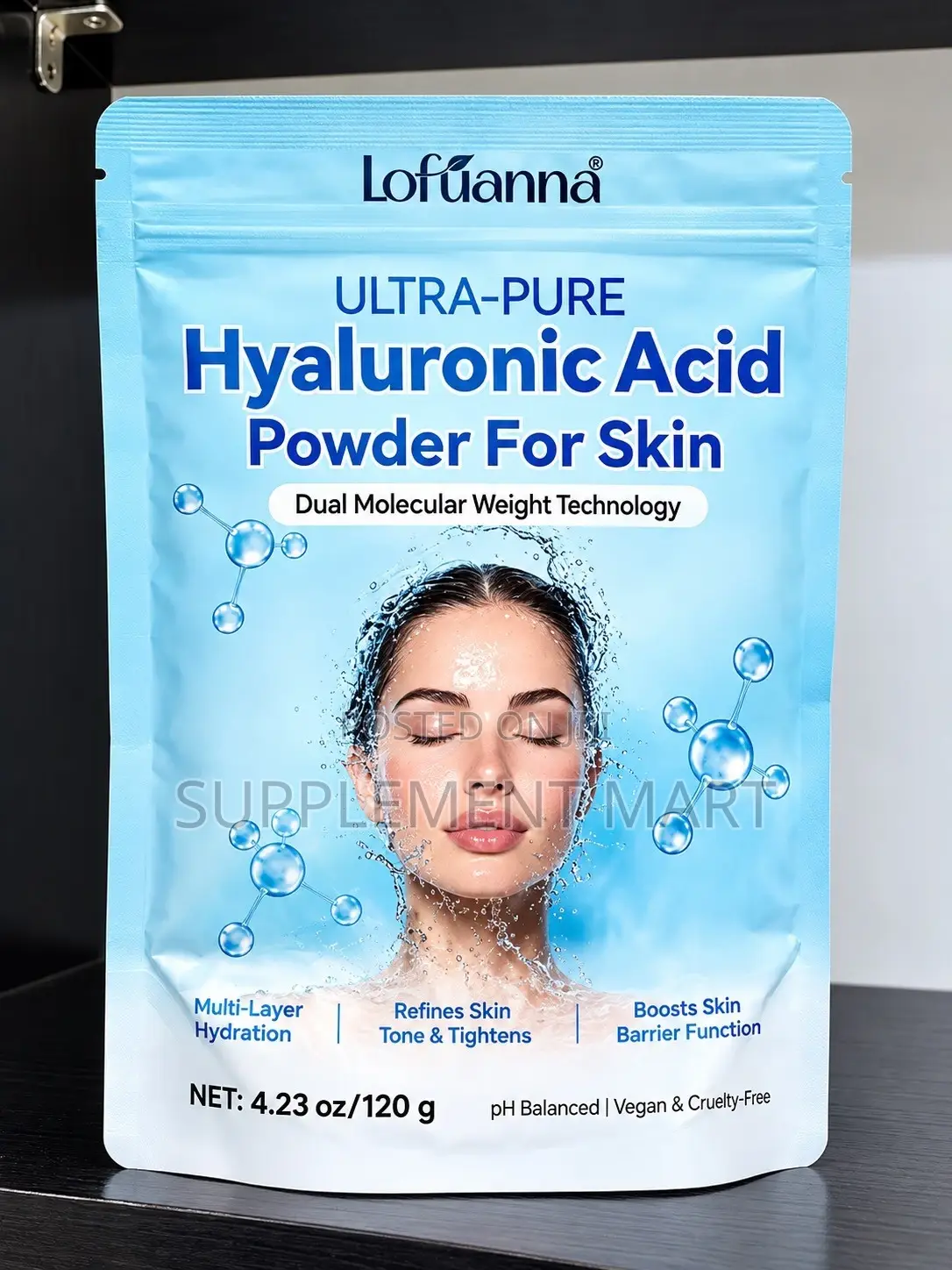 Ultra-Pure Hyaluronic Acid Powder for Skin 120g – EXTERNAL USE ONLY