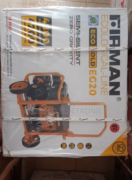 Original Firman Generator Eco Gold Model Eg 20 100% Copper Coin