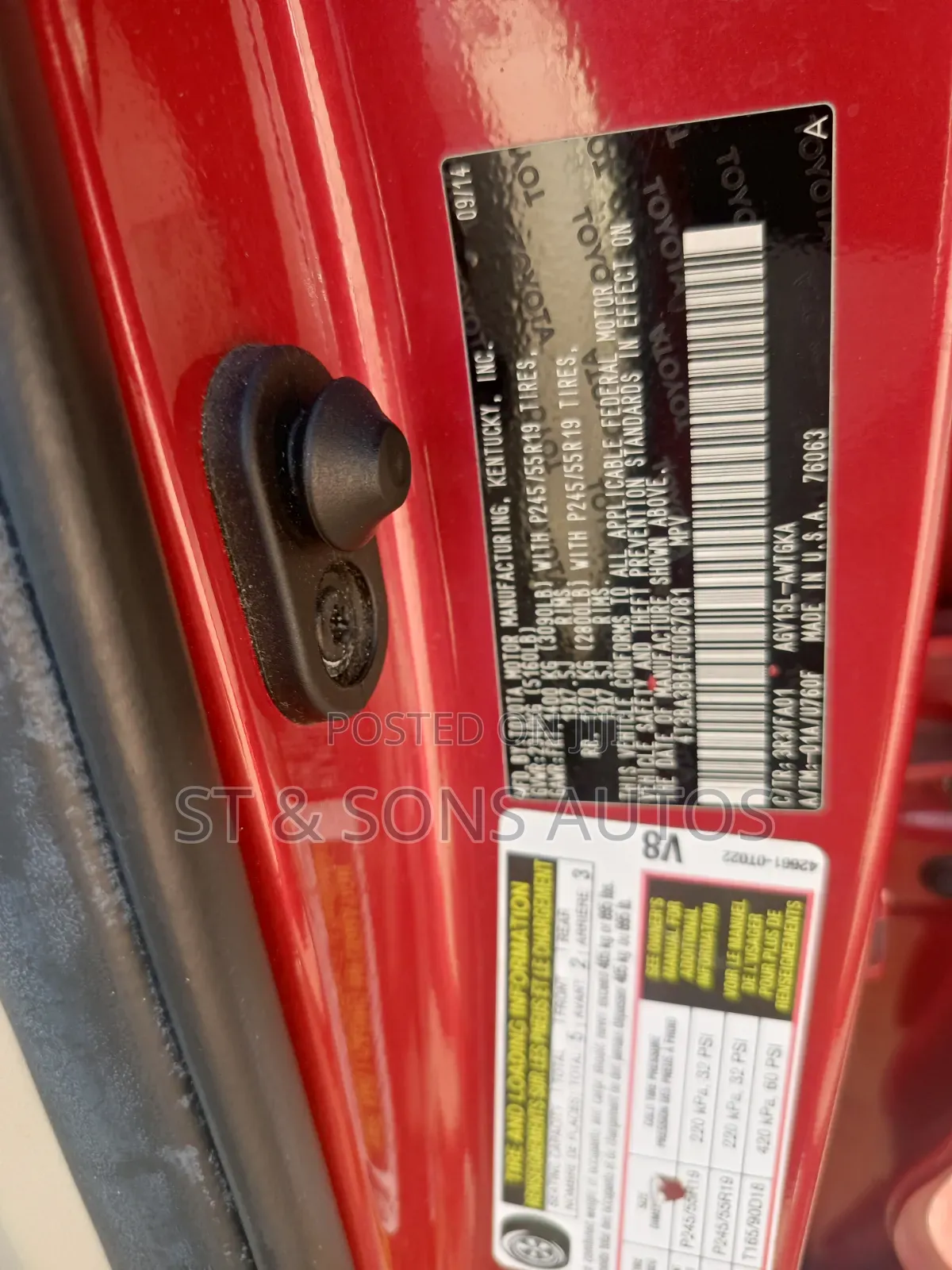 Toyota Venza 2015 Red