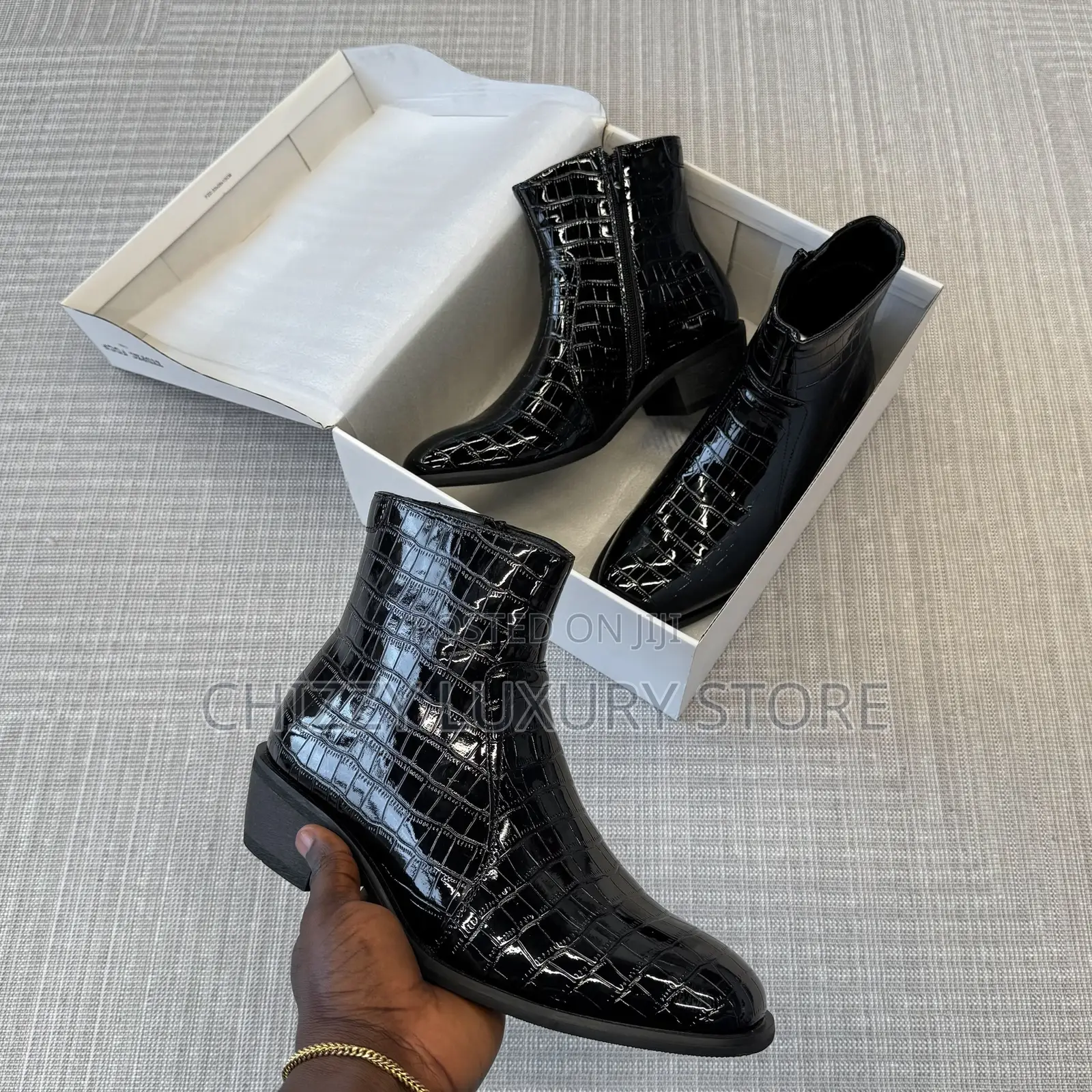 Heeled Modernist Seamed Quality Luxury Men Genuine Leather Boots