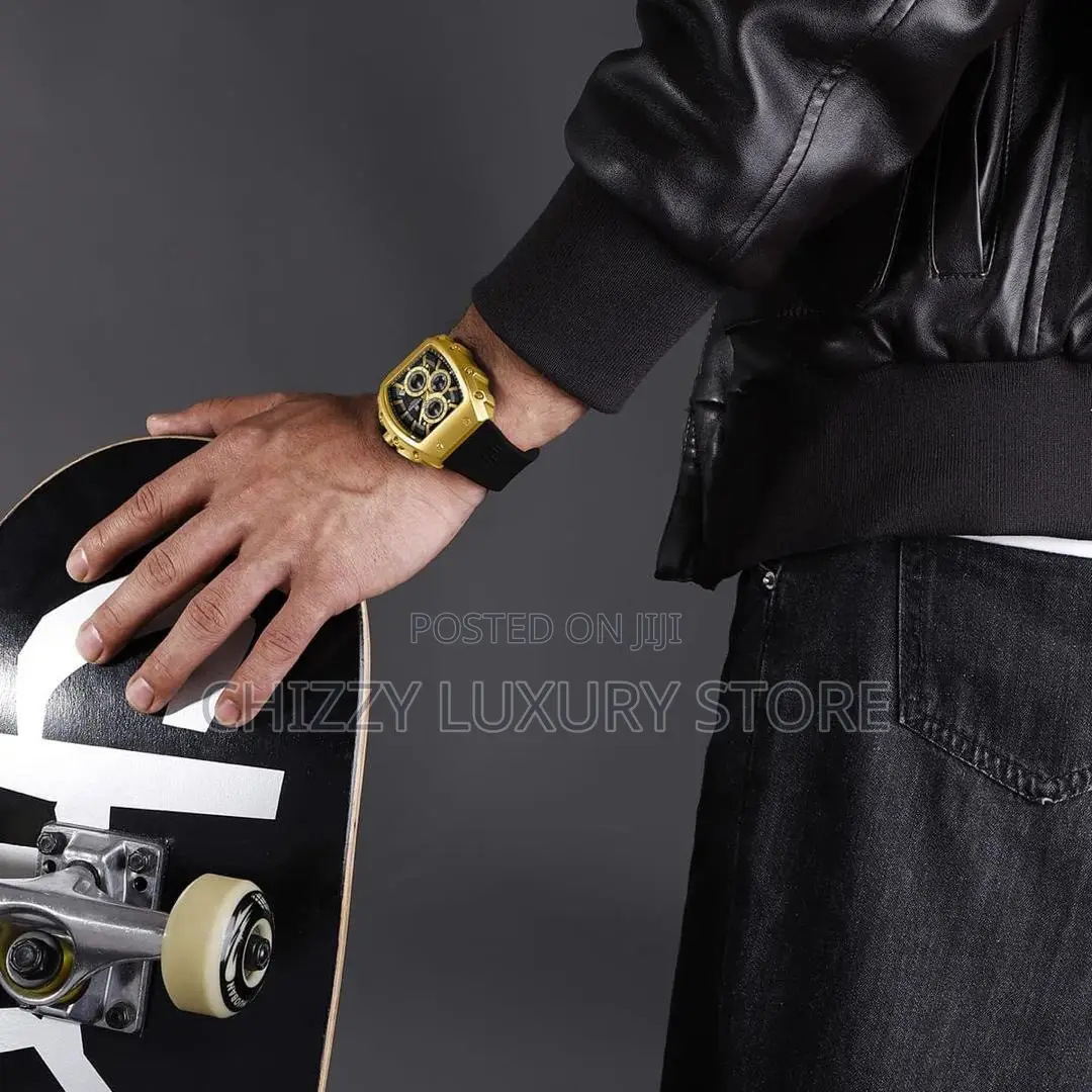 Naviforce Quality Men Rubber Strap Wristwatch