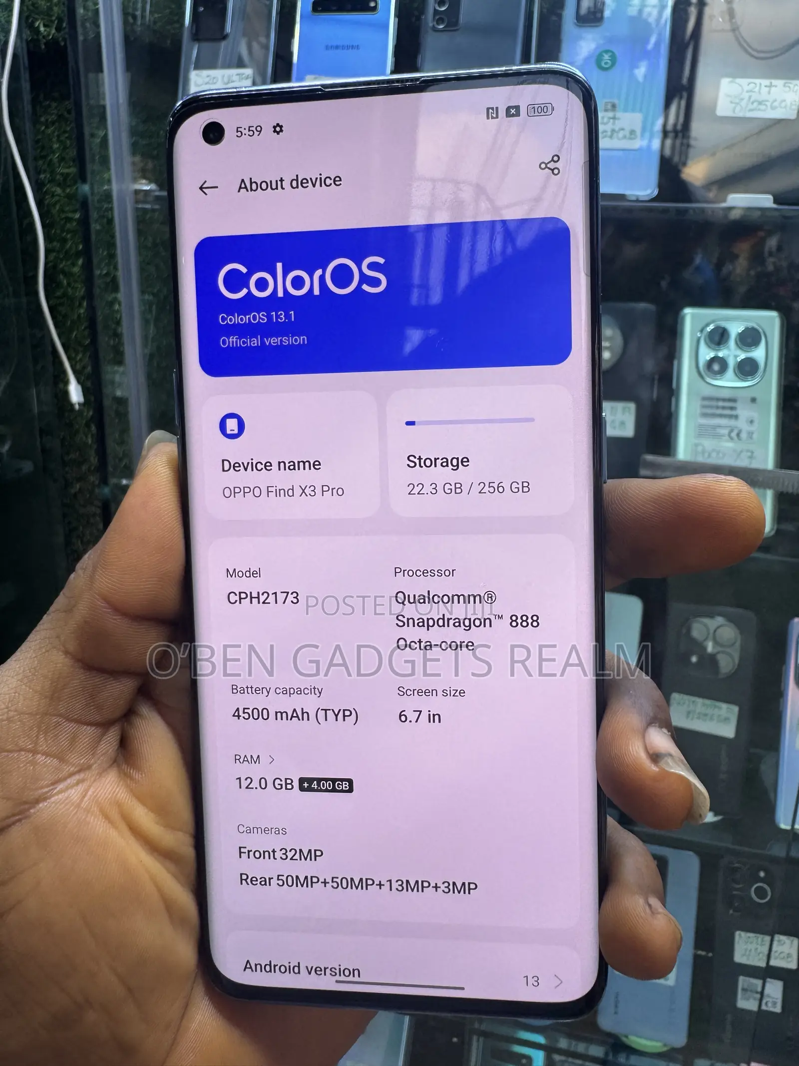 Oppo Find X3 Pro 256 GB Blue