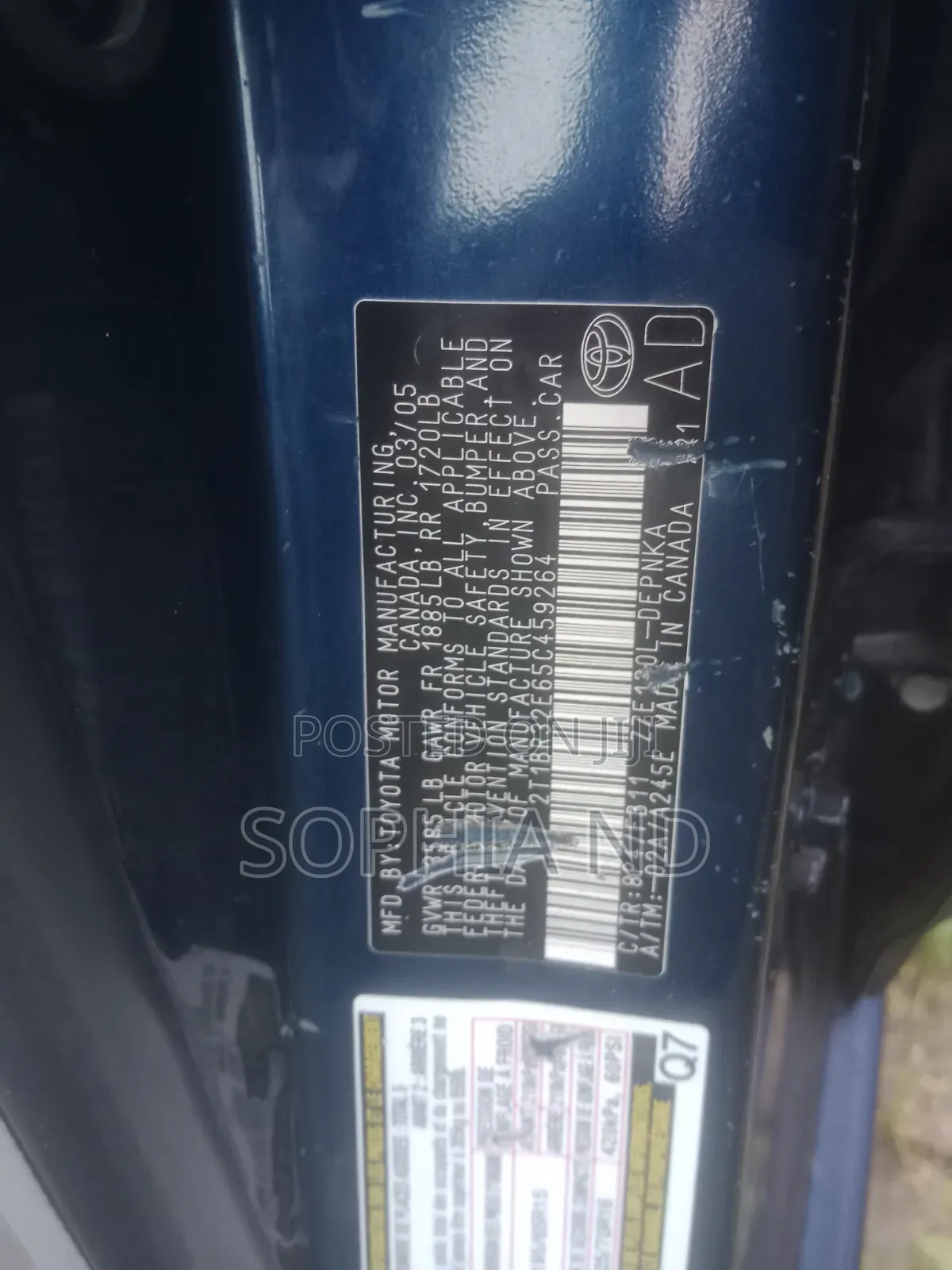 Toyota Corolla 2005 Blue