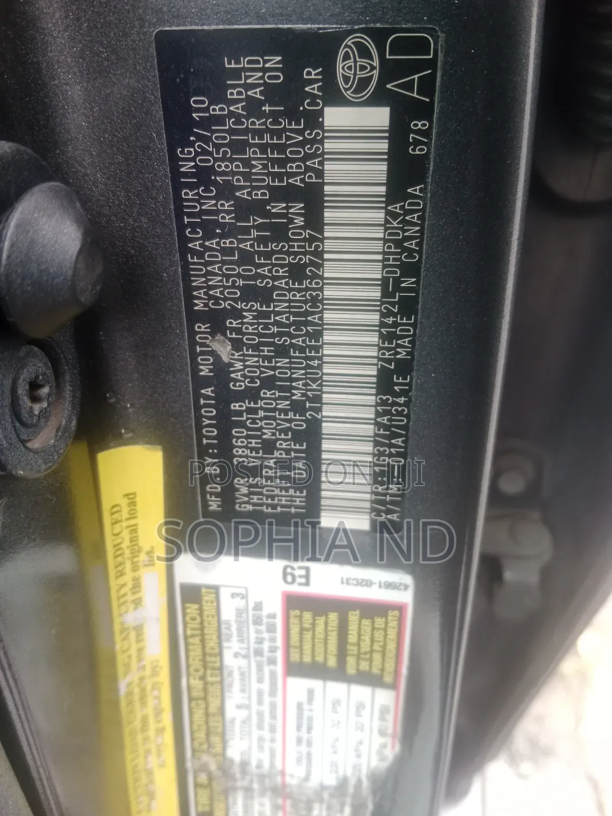 Toyota Matrix 2010 Gray