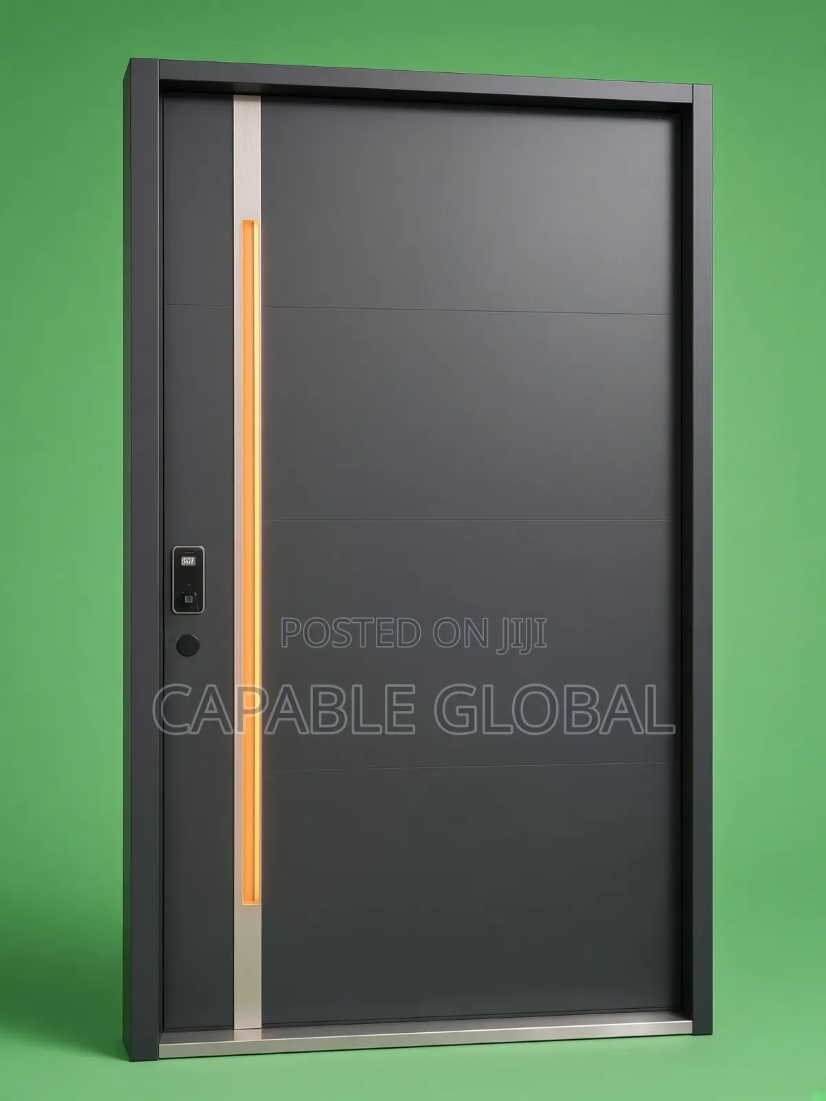 Premium Dark Grey Modern Entrance Door
