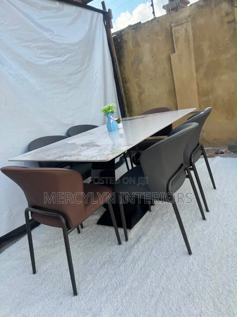 6 Seater Marble Dining Set