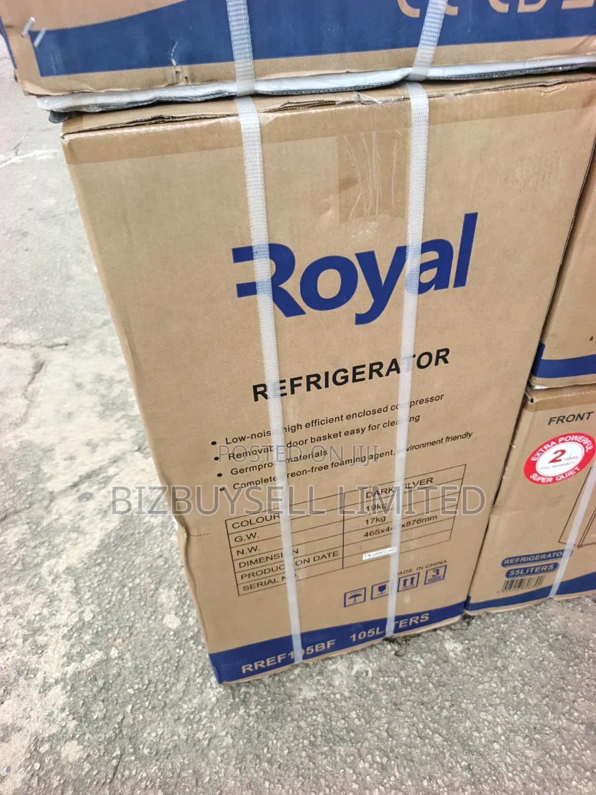 105 Liters Single Door Royal Direct Cool Refrigerator.
