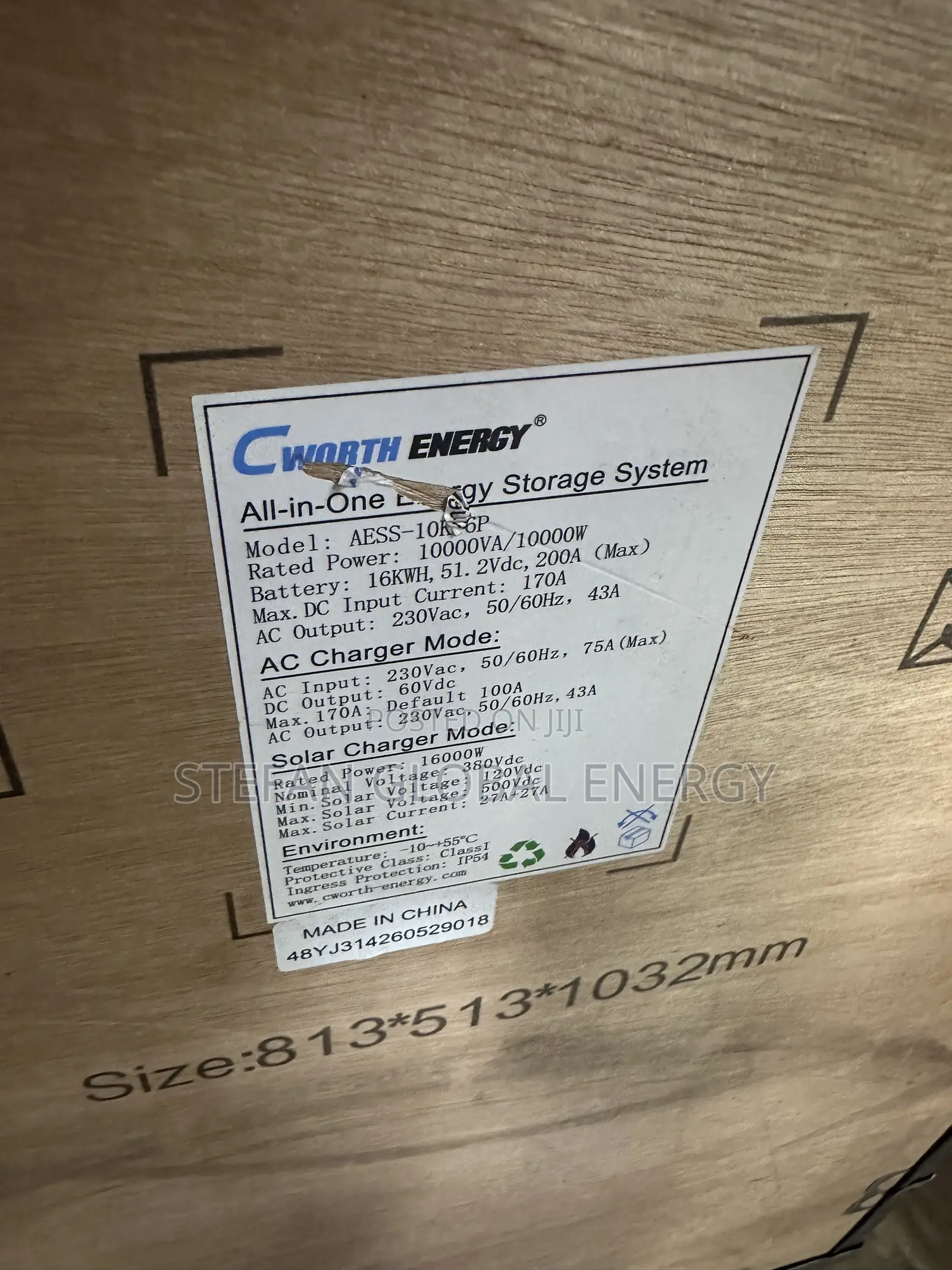 48V 10000W 16KWH All-in-One Cworth Energy Storage System