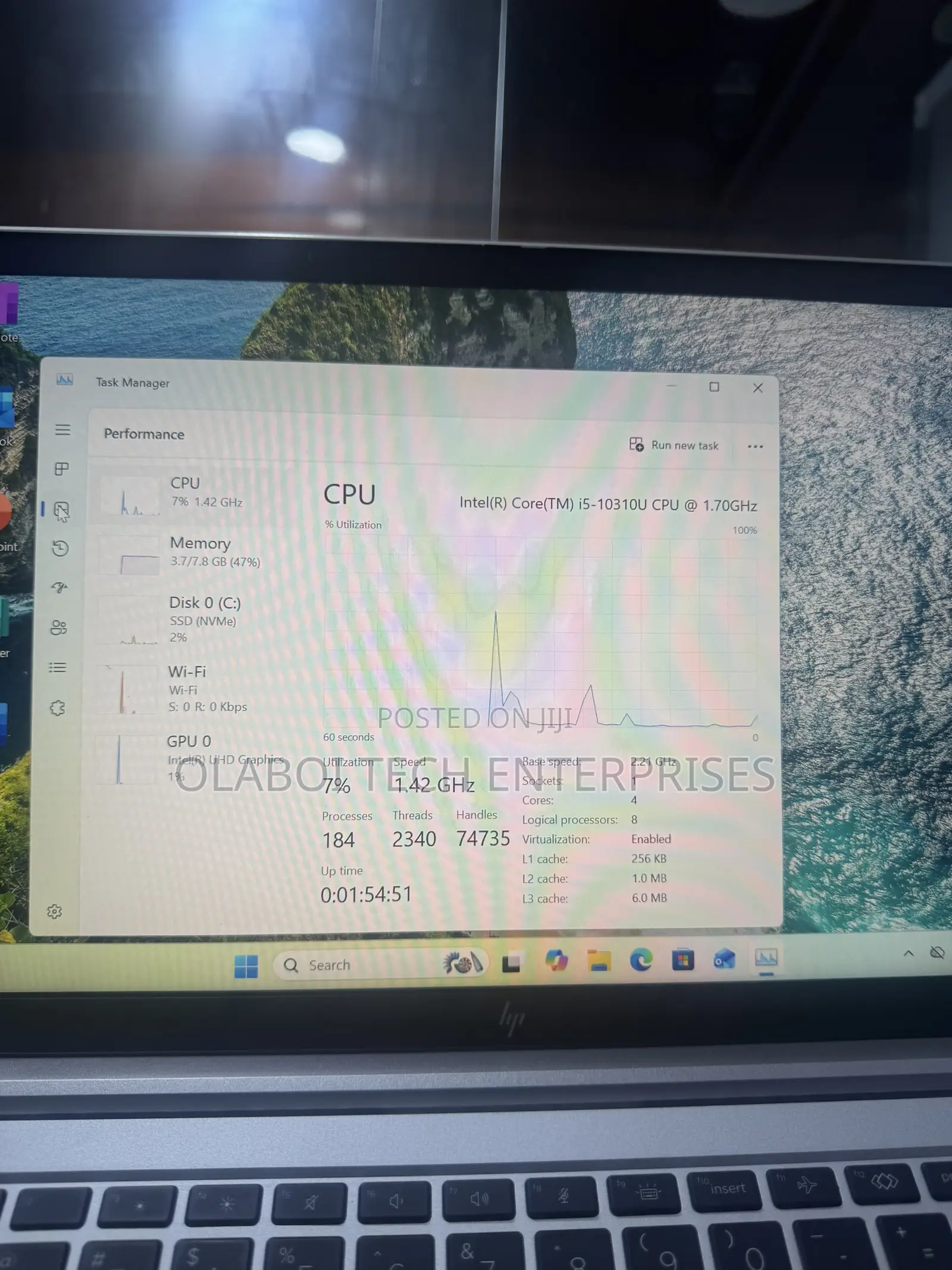 Laptop HP EliteBook 840 G7 16GB Intel Core i5 SSD 256GB