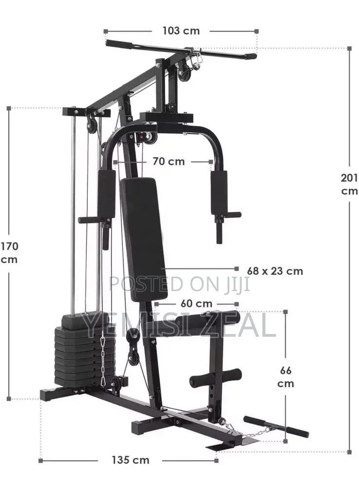 Single Station Gym Workout Machine
