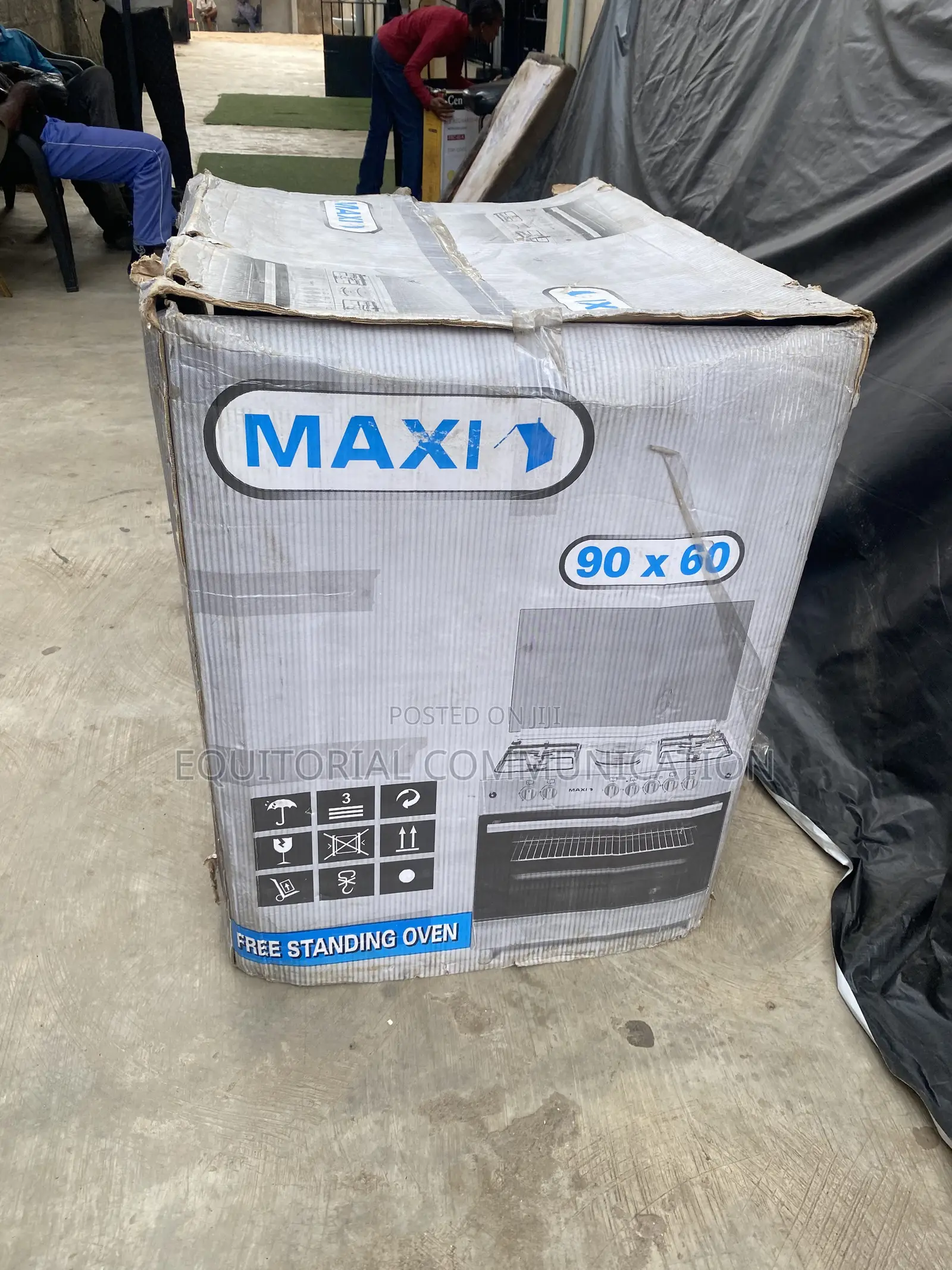 Maxi 60×90 F9E42G2 Cooking Range 4 Gas Burners and 2 Electric Burners