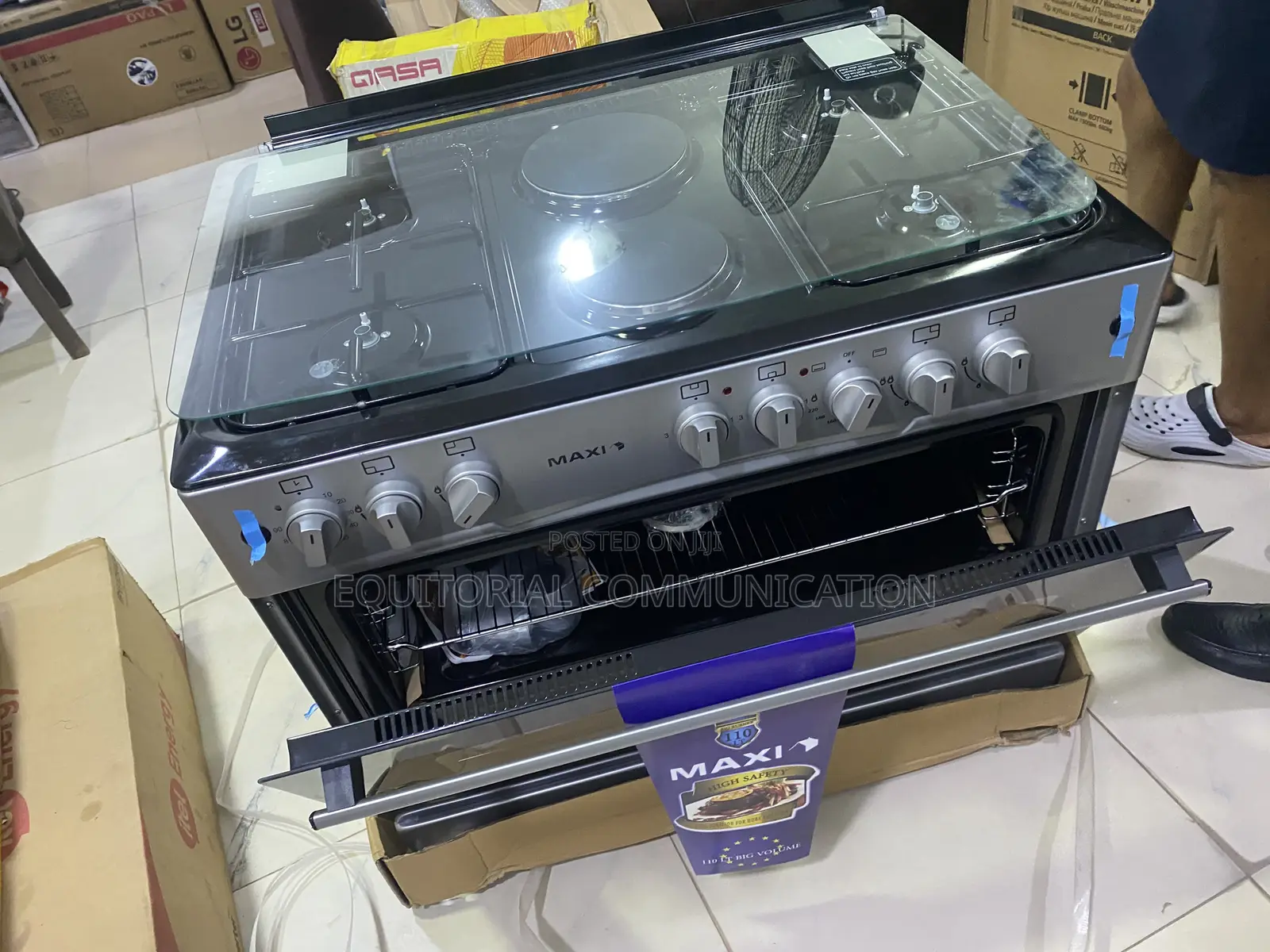 Maxi 60×90 F9E42G2 Gas Cooker With Two Additional Electric Zones