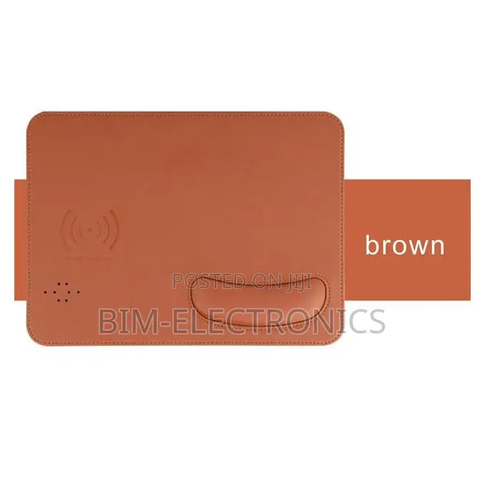 Wireless Charging Mouse Pad Led Light Small Pu Mat-2 in 1.