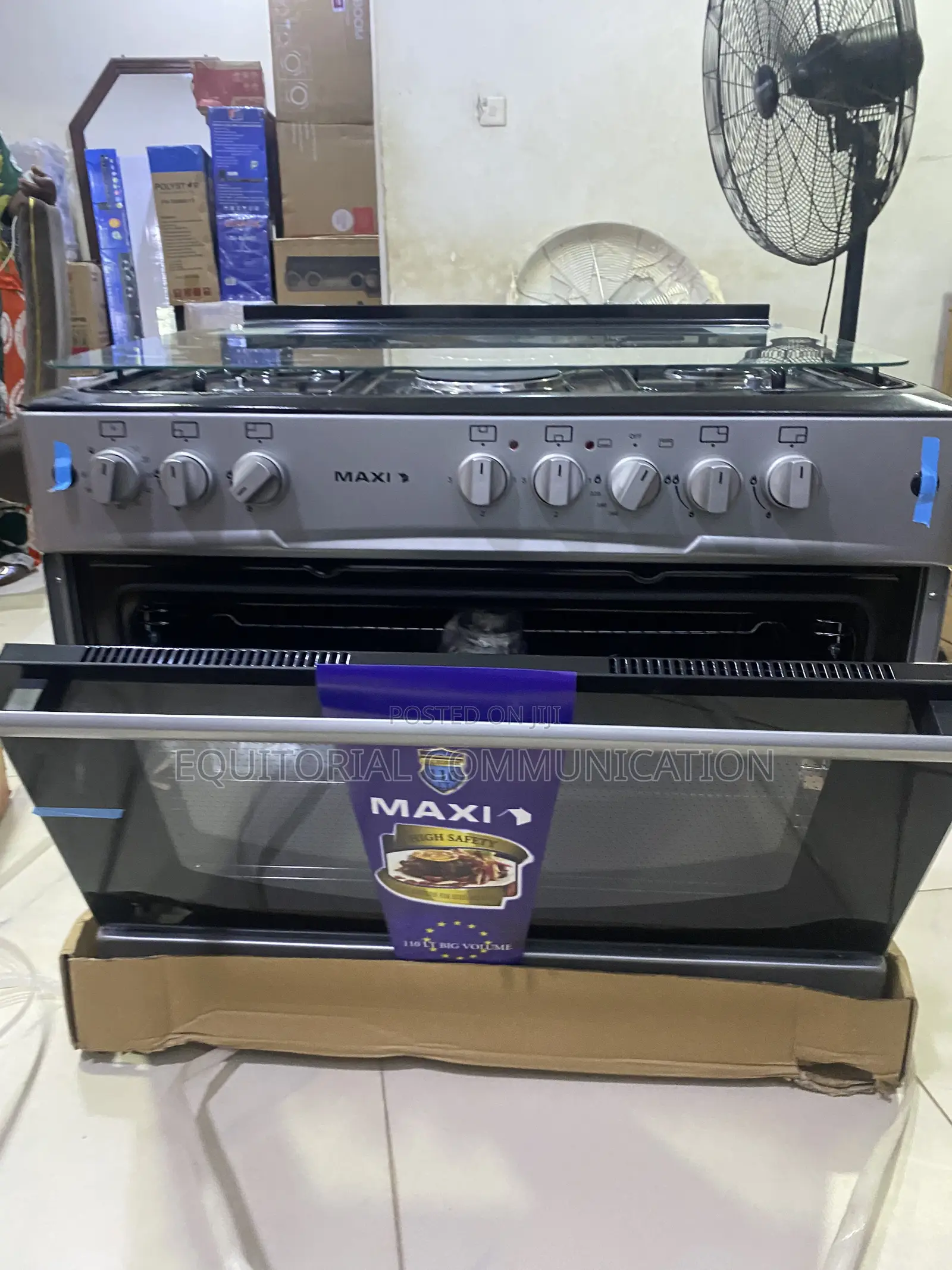 Maxi F9E42G2 Cooker With 4 Gas Hobs, 2 Electric Zones and Oven