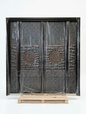 Imperial Copper Medallion Double Door