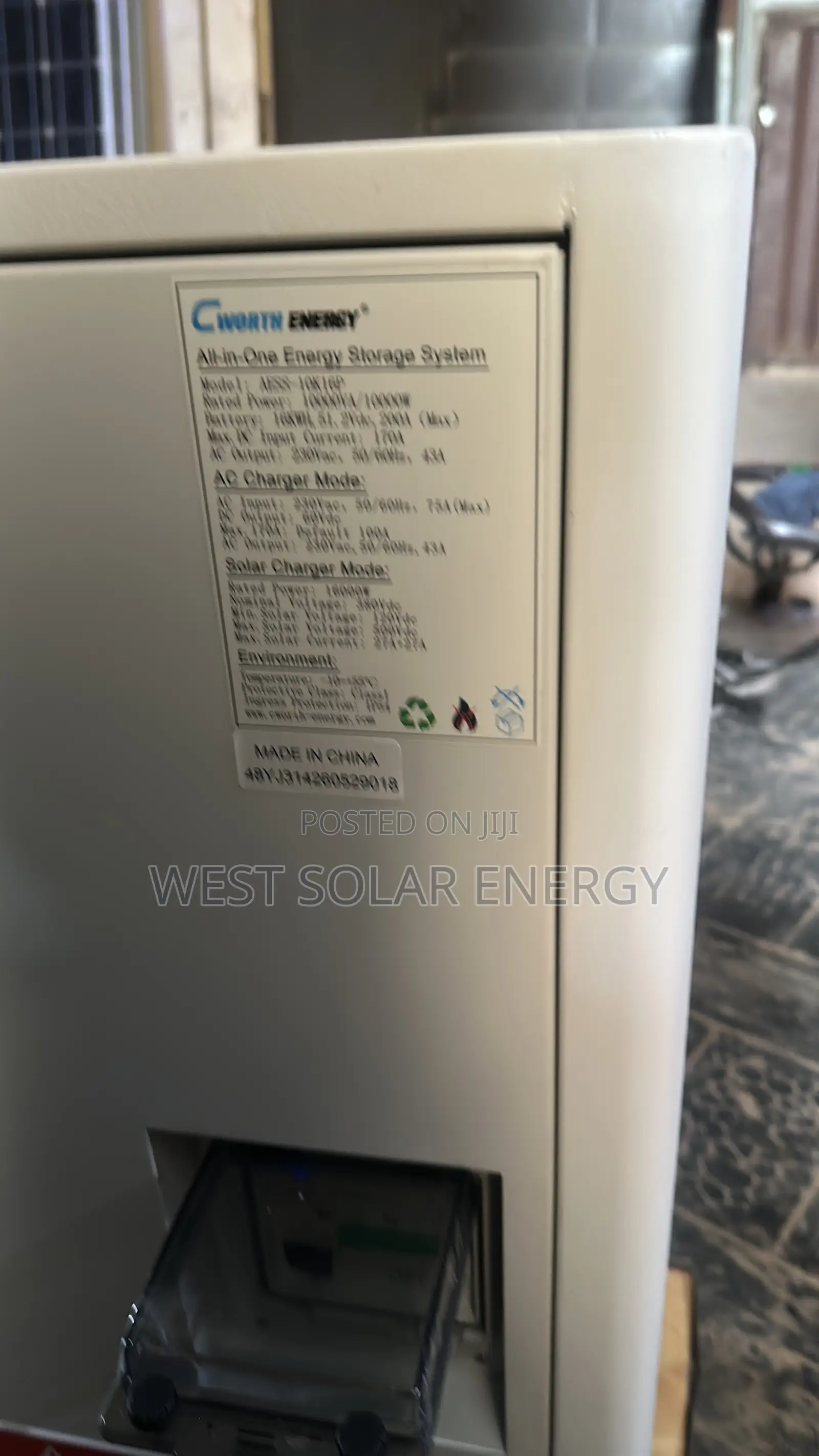 Cworth Energy AESS-10K16P All-in-One Energy Storage System