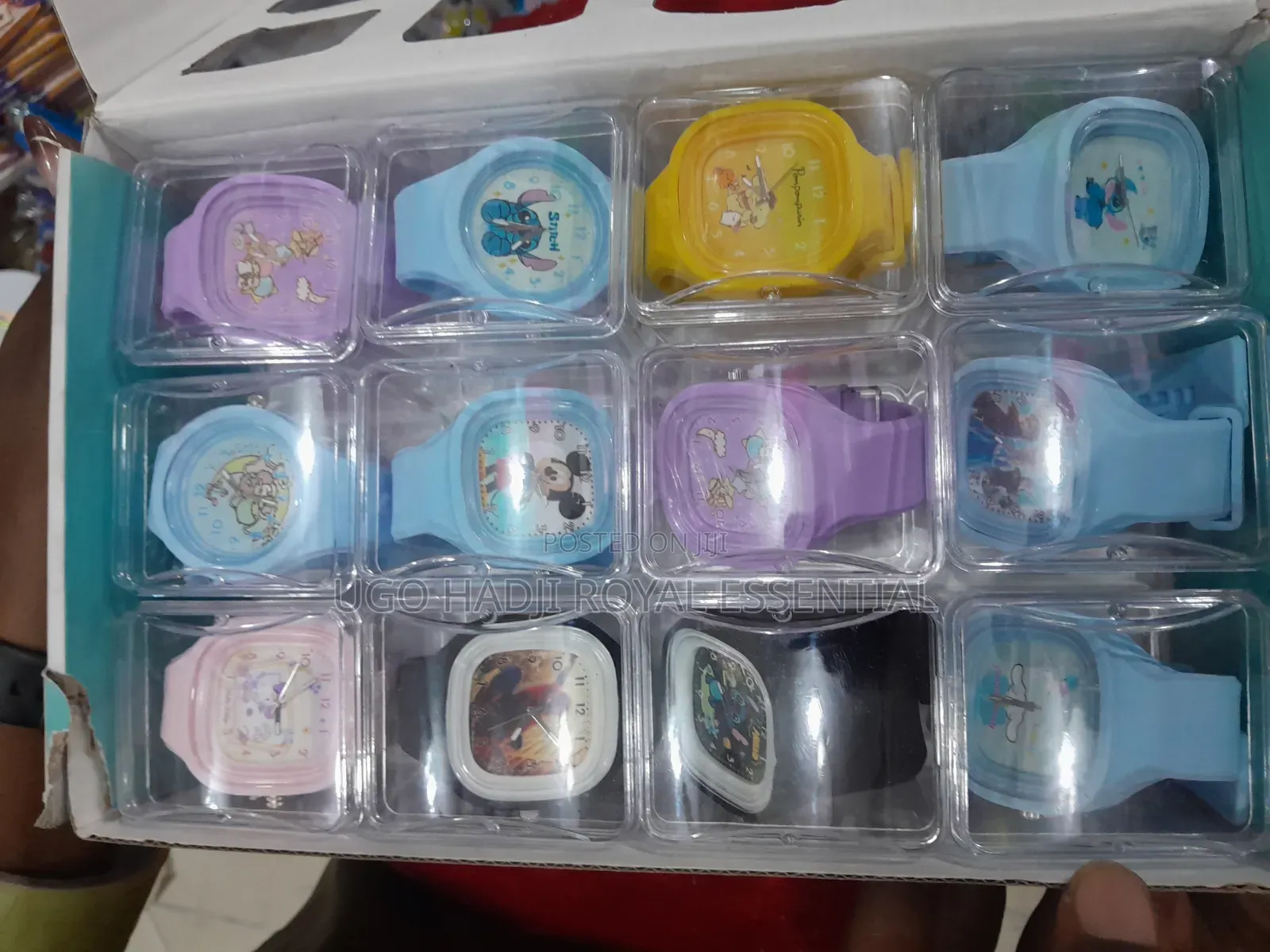 Kids Cartoon Character Wrist Watch Box (12pcs Pack)