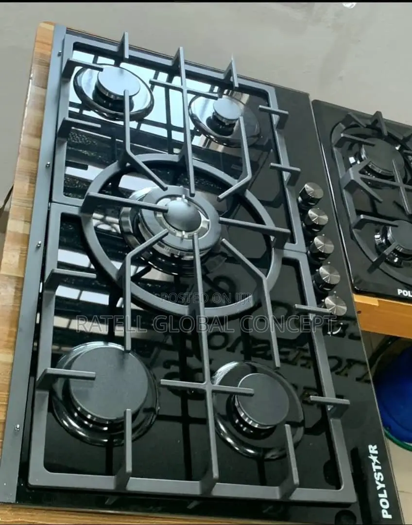 Polystar 5 Burner All Gas Cooker (Electric and Battery Ignition)
