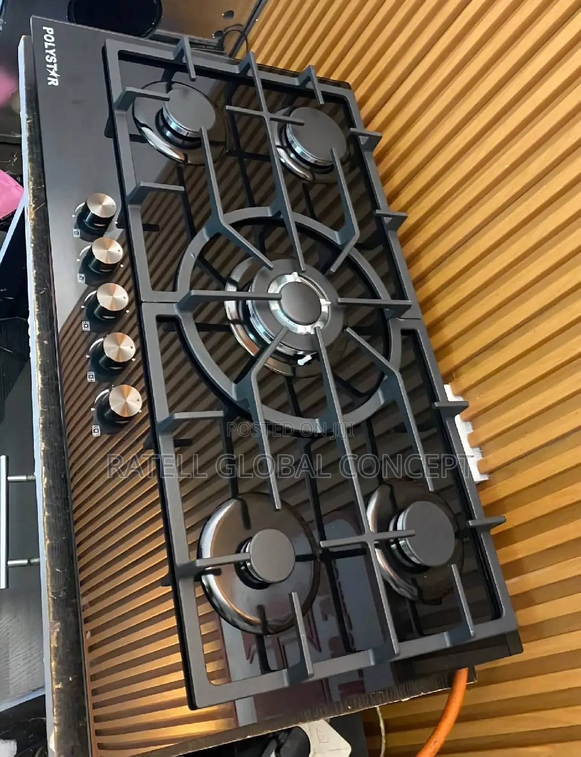 Polystar 5 Burner All Gas Cooker (Electric and Battery Ignition)