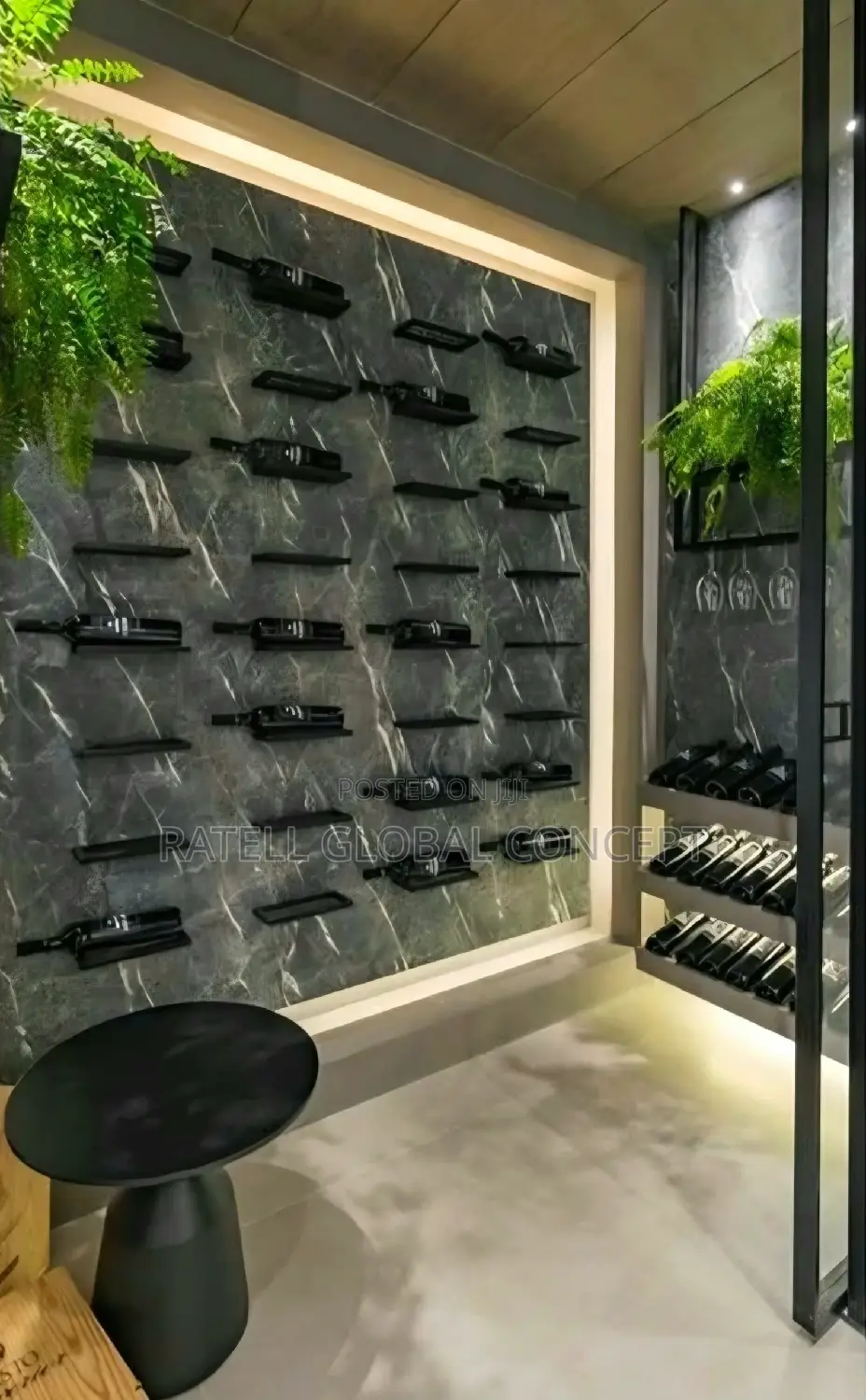 Wall Mounted Wine Bottle Holder