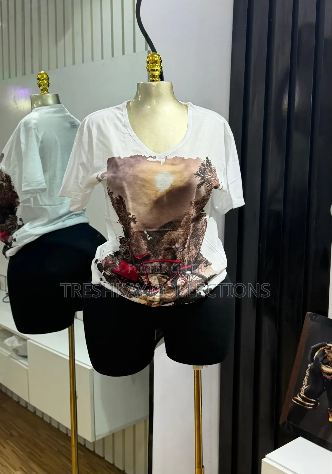 Graphics Designed T-Shirt for Ladies