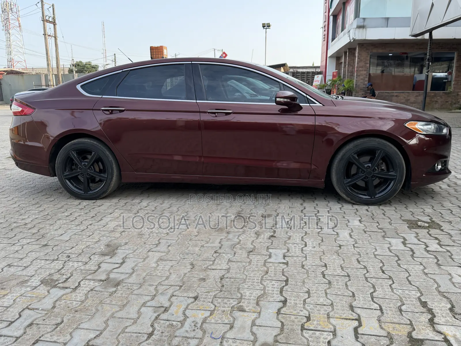 Ford Fusion Titanium 4dr Sedan w/EcoBoost (2.0L 4cyl Turbo 6A) 2015 Red