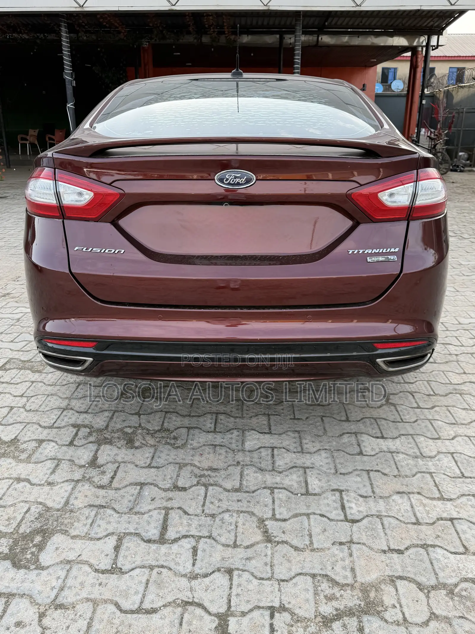 Ford Fusion Titanium 4dr Sedan w/EcoBoost (2.0L 4cyl Turbo 6A) 2015 Red