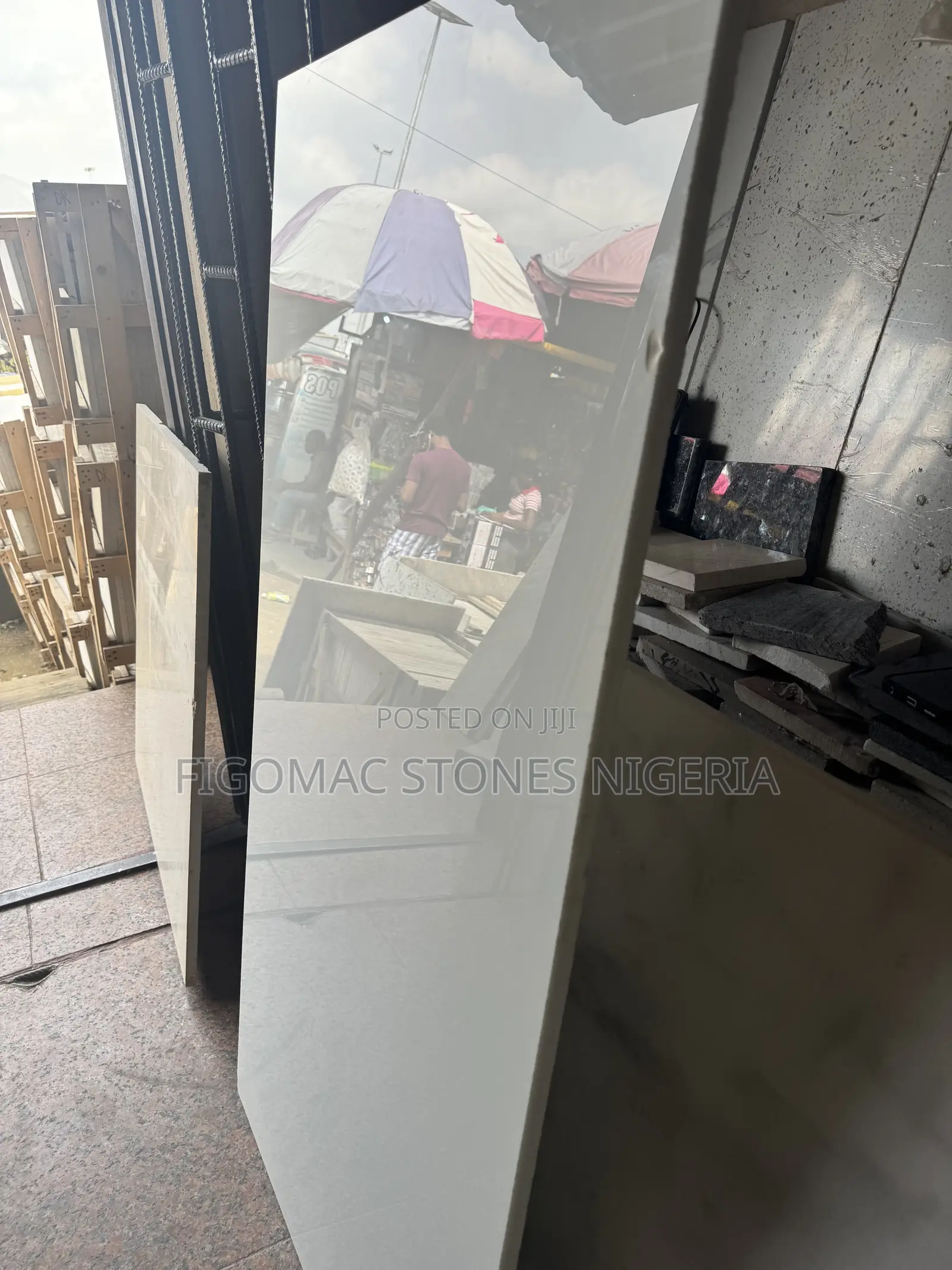 Narrow White Marble Slabs