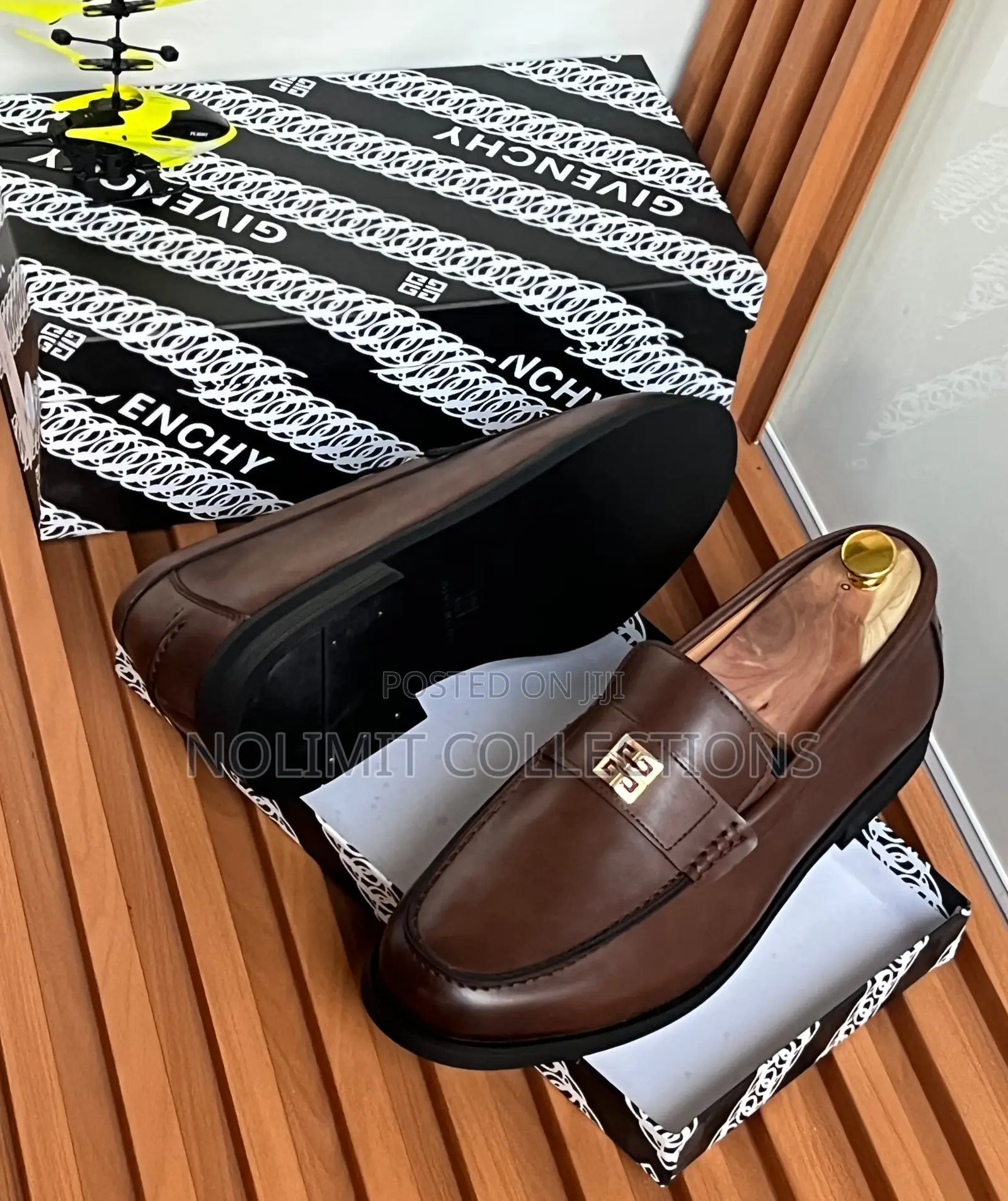 Men's Givenchy Leather Loafers With Black Soles
