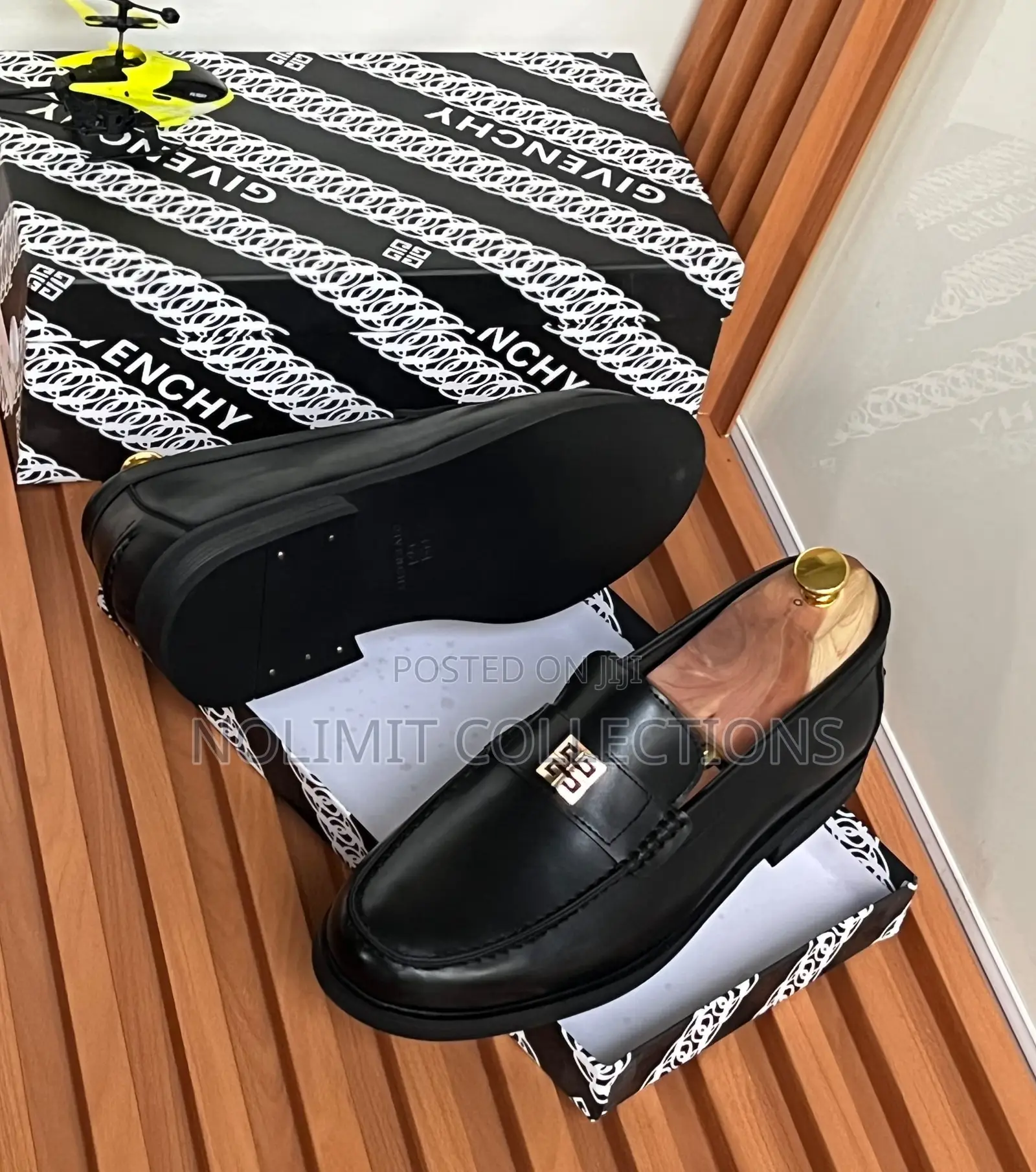 Men's Givenchy Leather Loafers With Black Soles